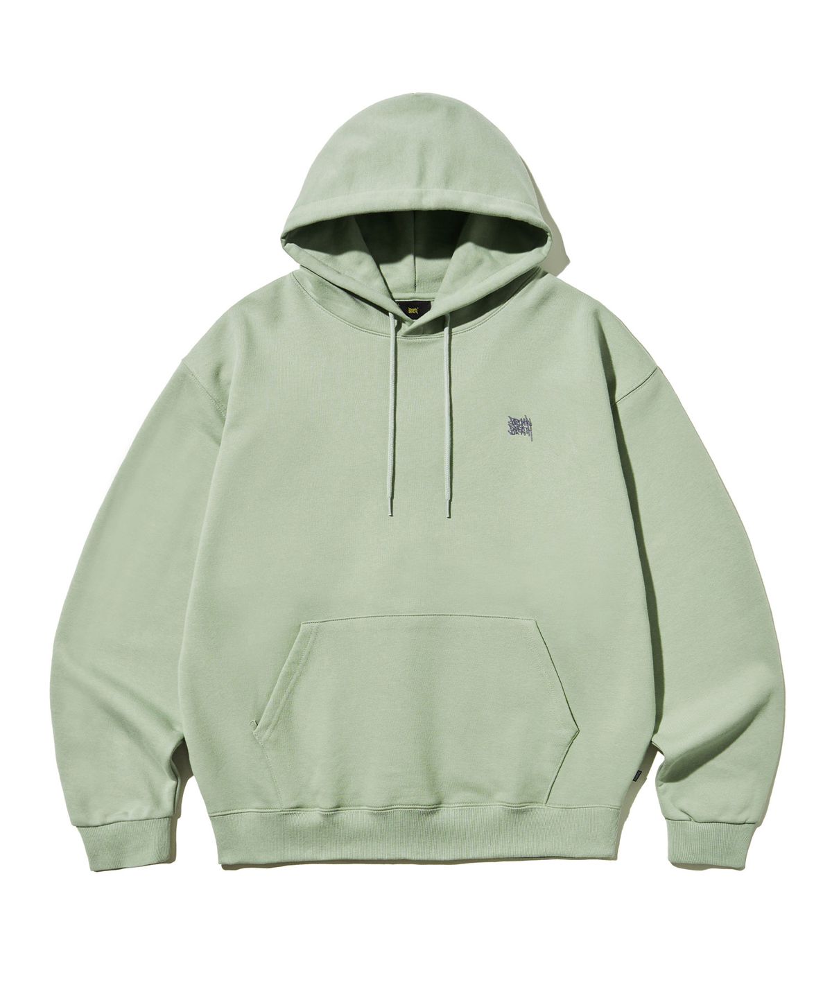 브라운브레스(BROWNBREATH) TAG HOODIE - MINT GREY