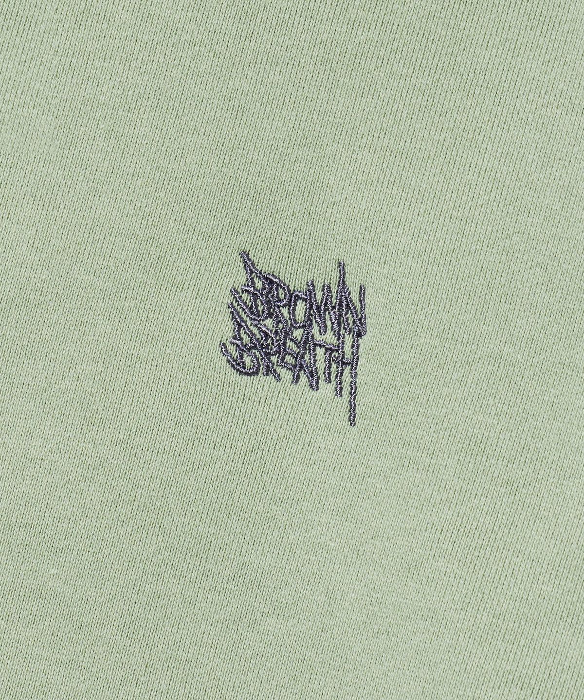브라운브레스(BROWNBREATH) TAG HOODIE - MINT GREY