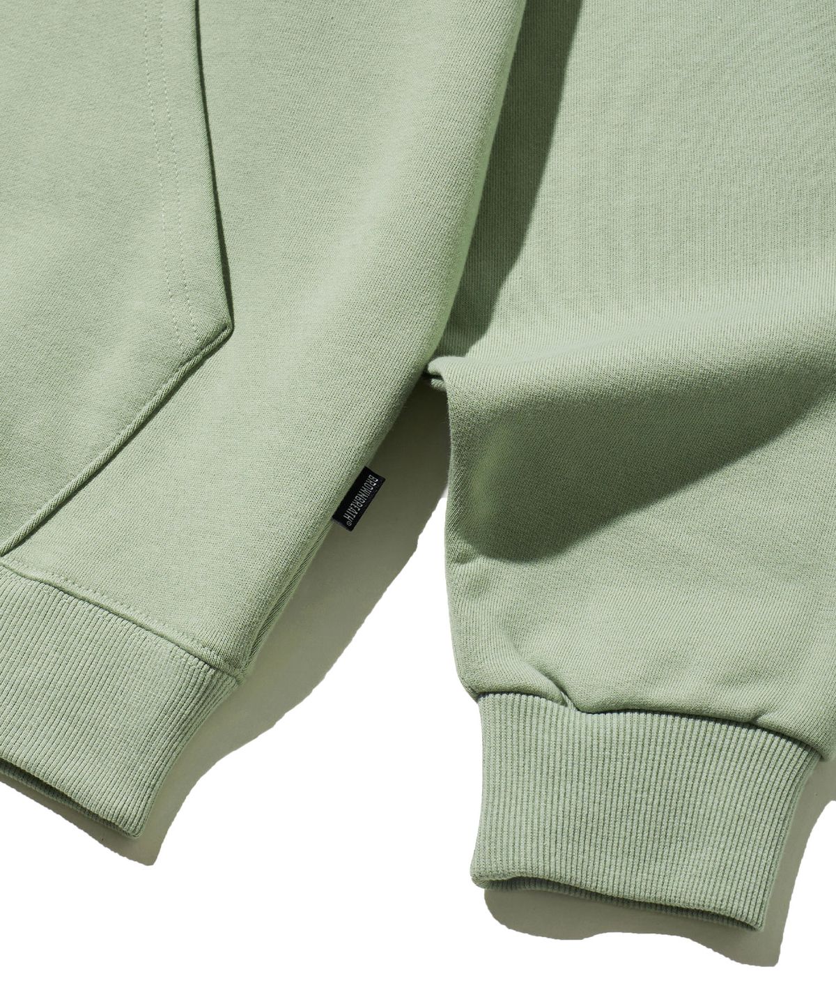 브라운브레스(BROWNBREATH) TAG HOODIE - MINT GREY