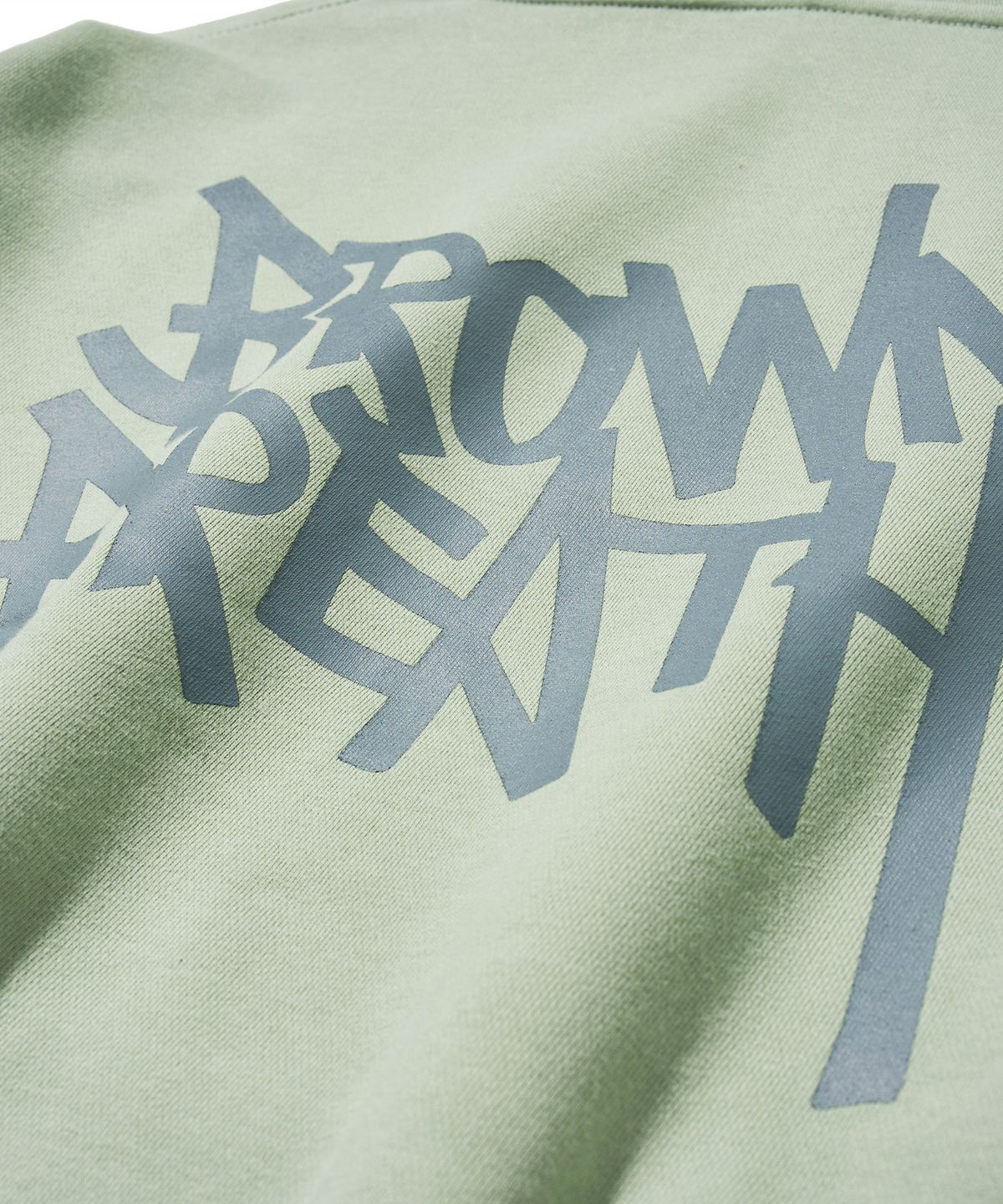브라운브레스(BROWNBREATH) TAG HOODIE - MINT GREY