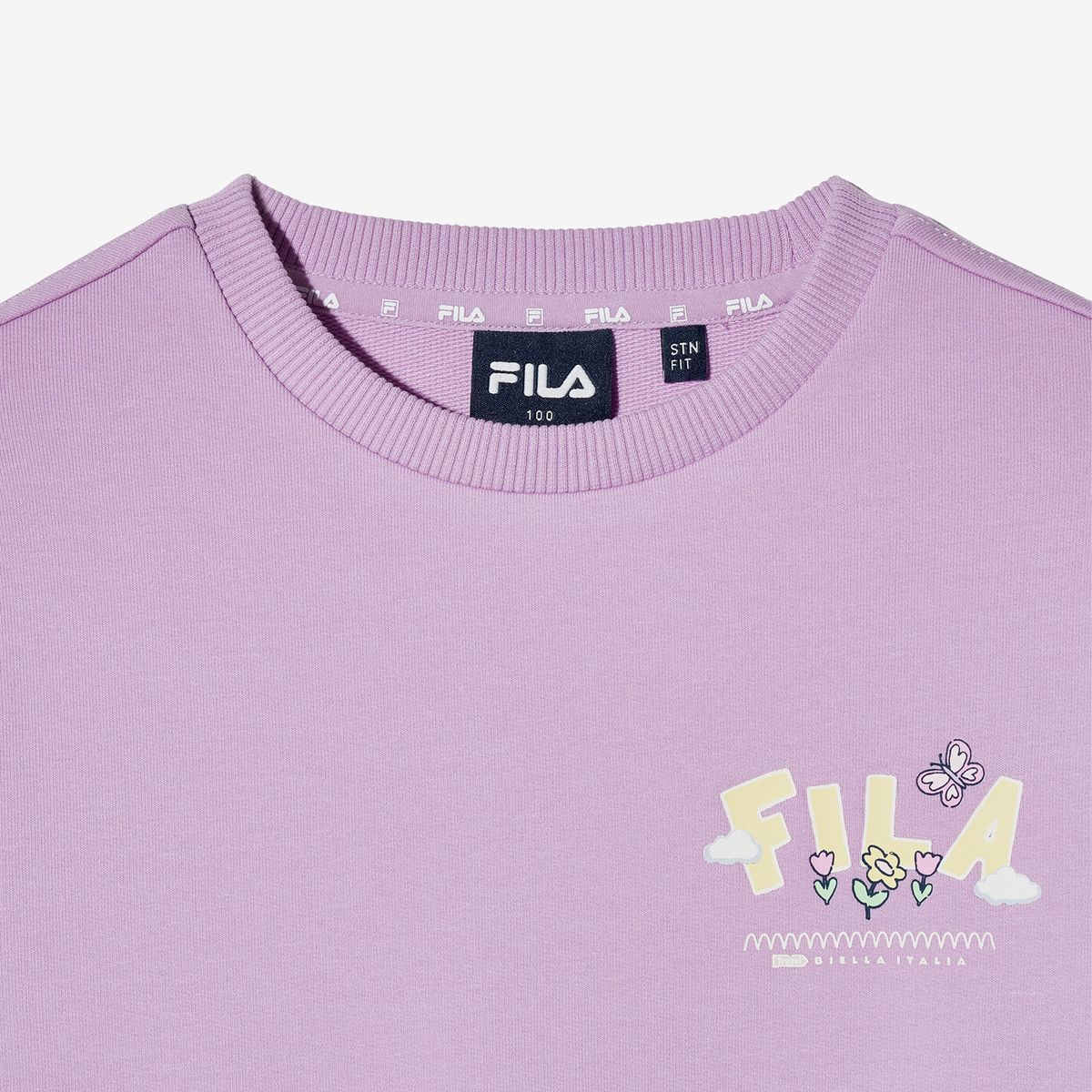 휠라 키즈(FILA KIDS) Travel club 캠핑 그래픽 맨투맨