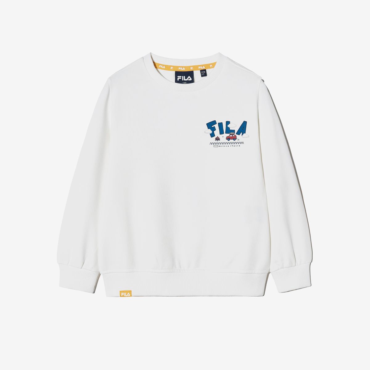 휠라 키즈(FILA KIDS) Travel club 캠핑 그래픽 맨투맨
