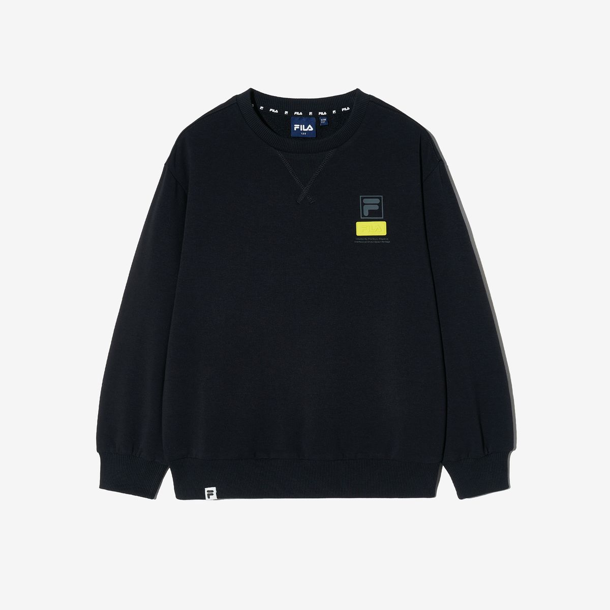 휠라 키즈(FILA KIDS) 베이직 로고 맨투맨