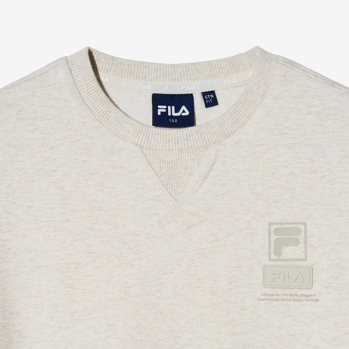 휠라 키즈(FILA KIDS) 베이직 로고 맨투맨
