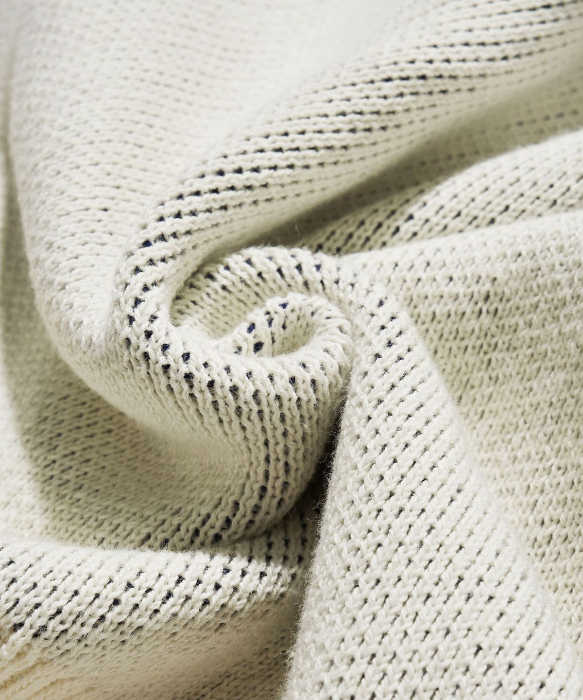 브라운브레스(BROWNBREATH) TAG KNIT HOOD ZIP UP - IVORY