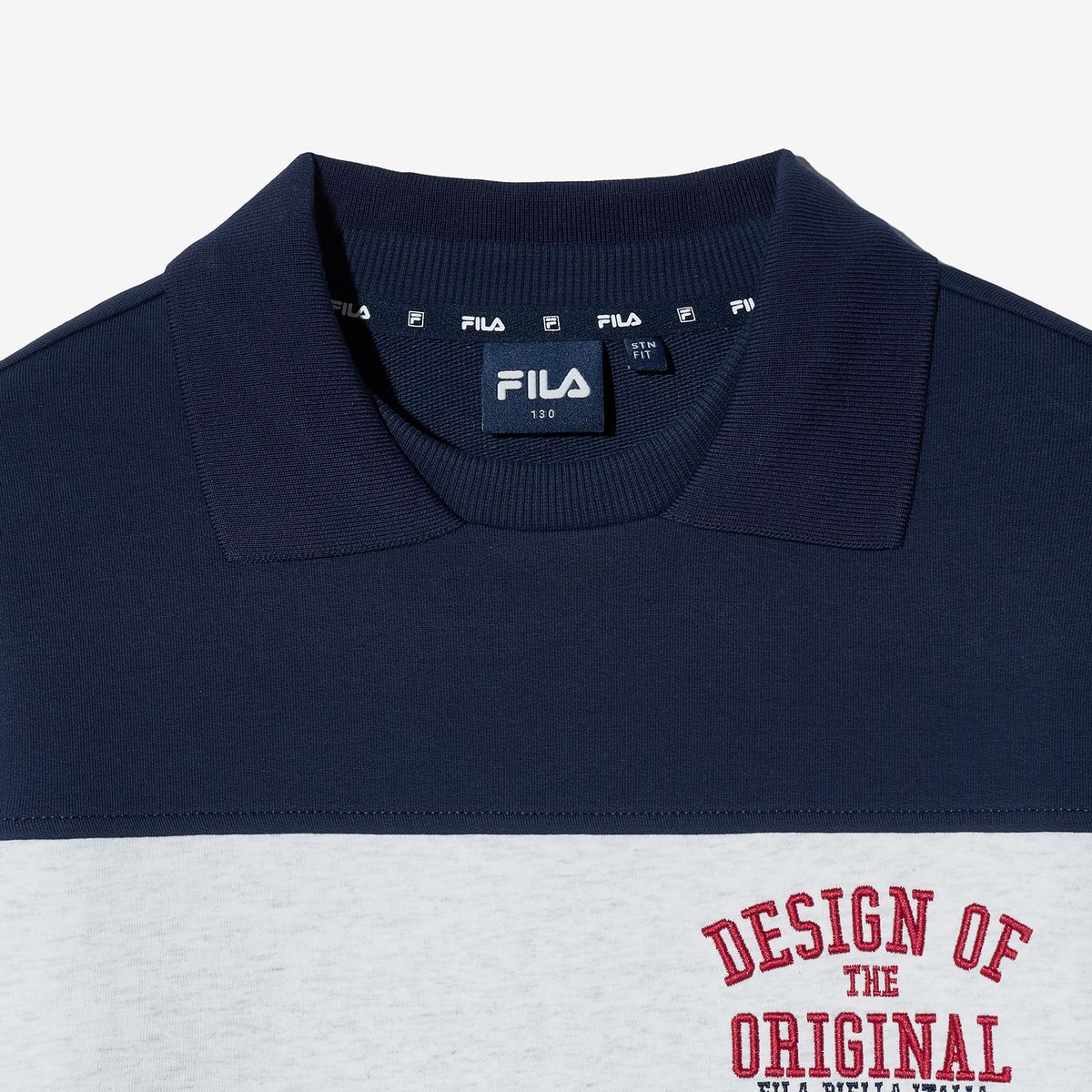 휠라 키즈(FILA KIDS) 카라 배색 맨투맨