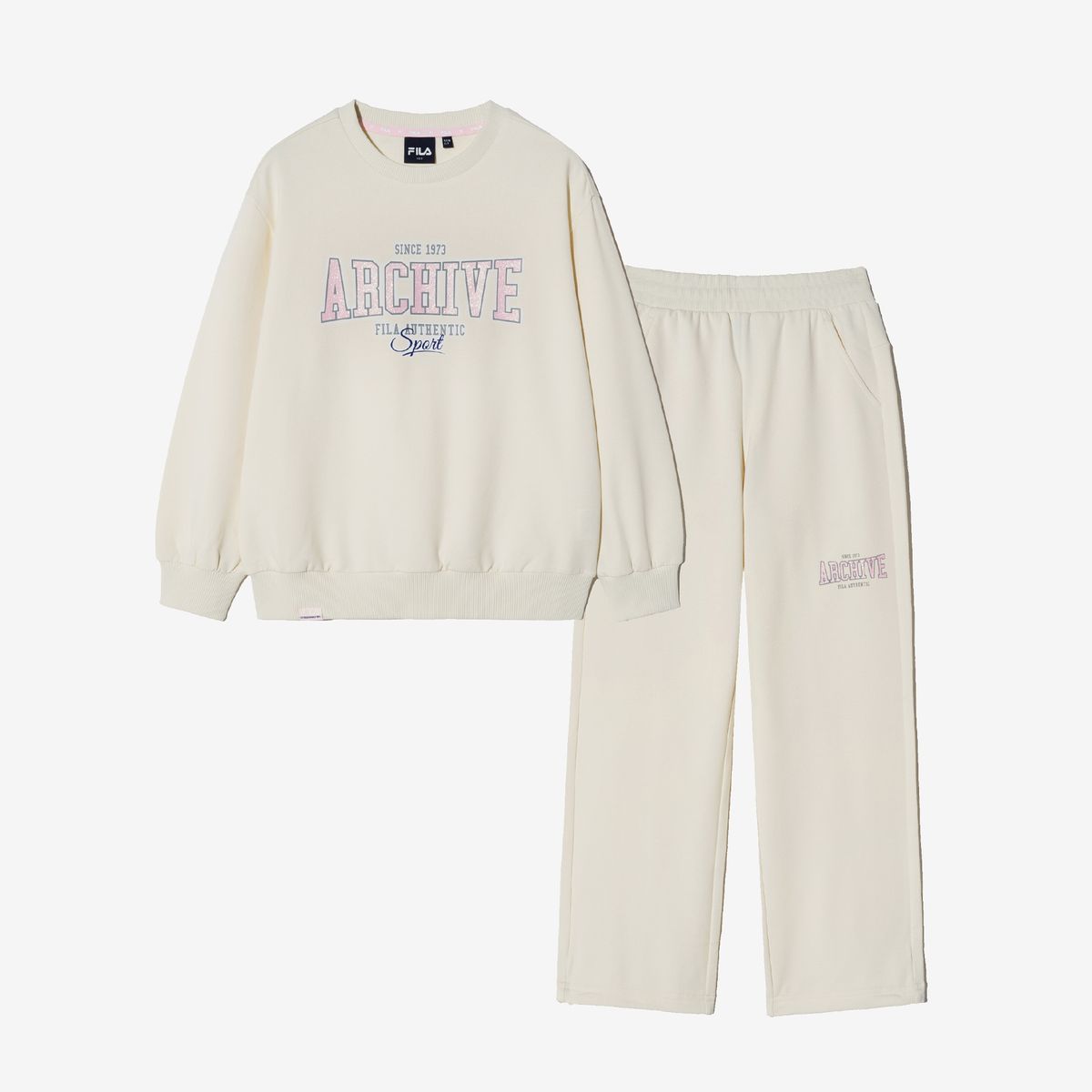 휠라 키즈(FILA KIDS) 캠퍼스 라운드 셋업(FK2FSH1301XIVY)