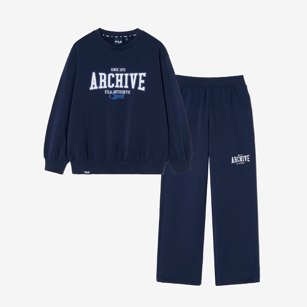 휠라 키즈(FILA KIDS) 캠퍼스 라운드 셋업(FK2FSH1301XNAY)