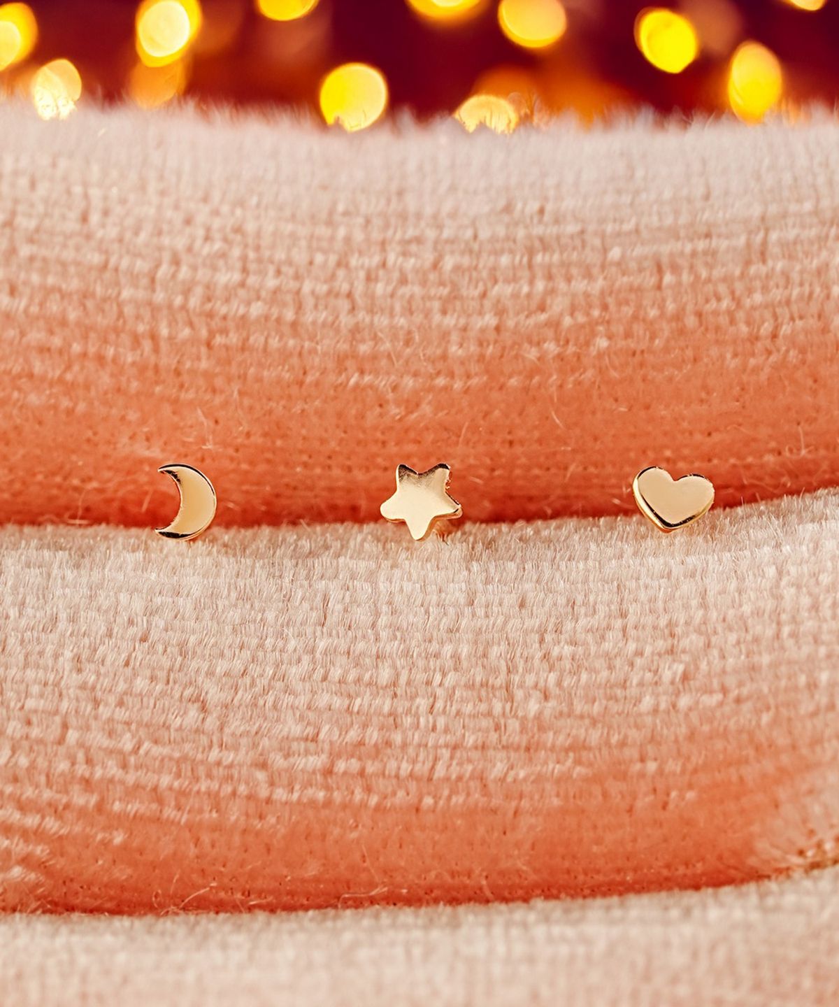 미니멀피어싱(MINIMALPIERCING) 14K 초 미니 하트 별 피어싱 귀걸이