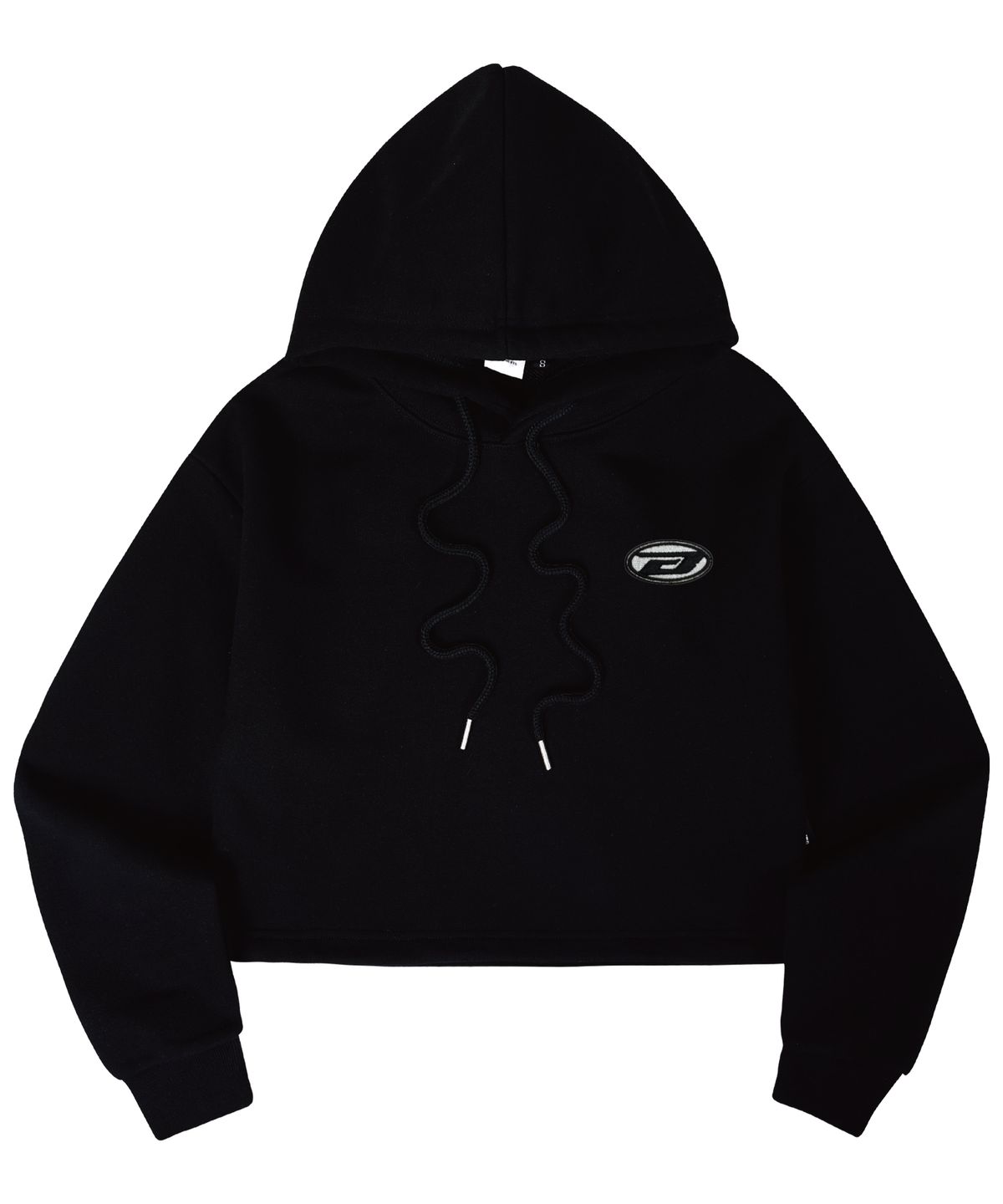 본챔스(BORN CHAMPS) [3 COLORS] B LOGO 아플리케 크롭 후드 B25ST05 [기모]