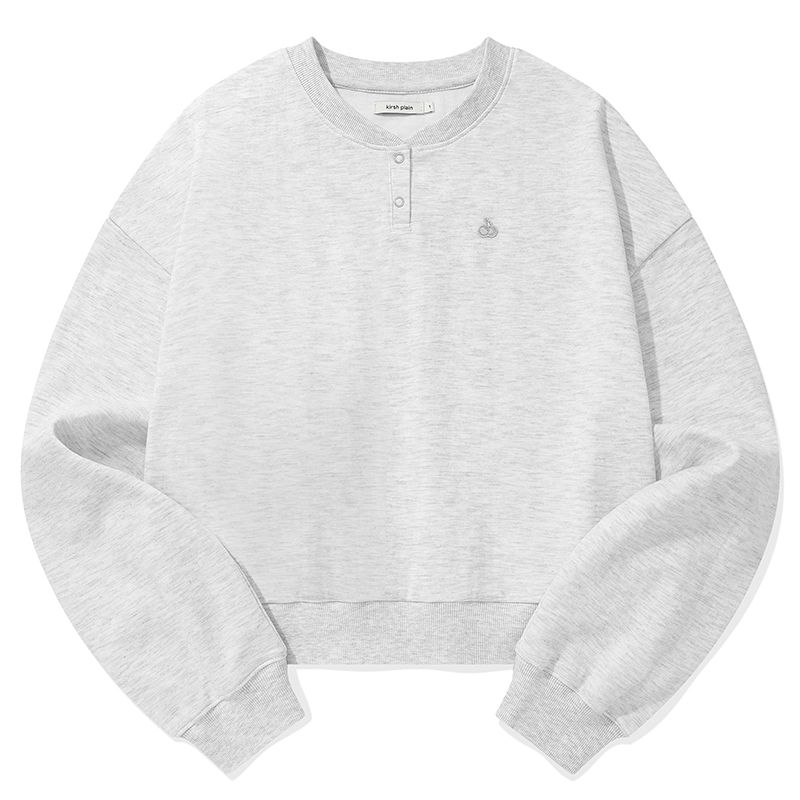 MUSINSA | KIRSH Kirsch Plain Button Point Sweatshirt