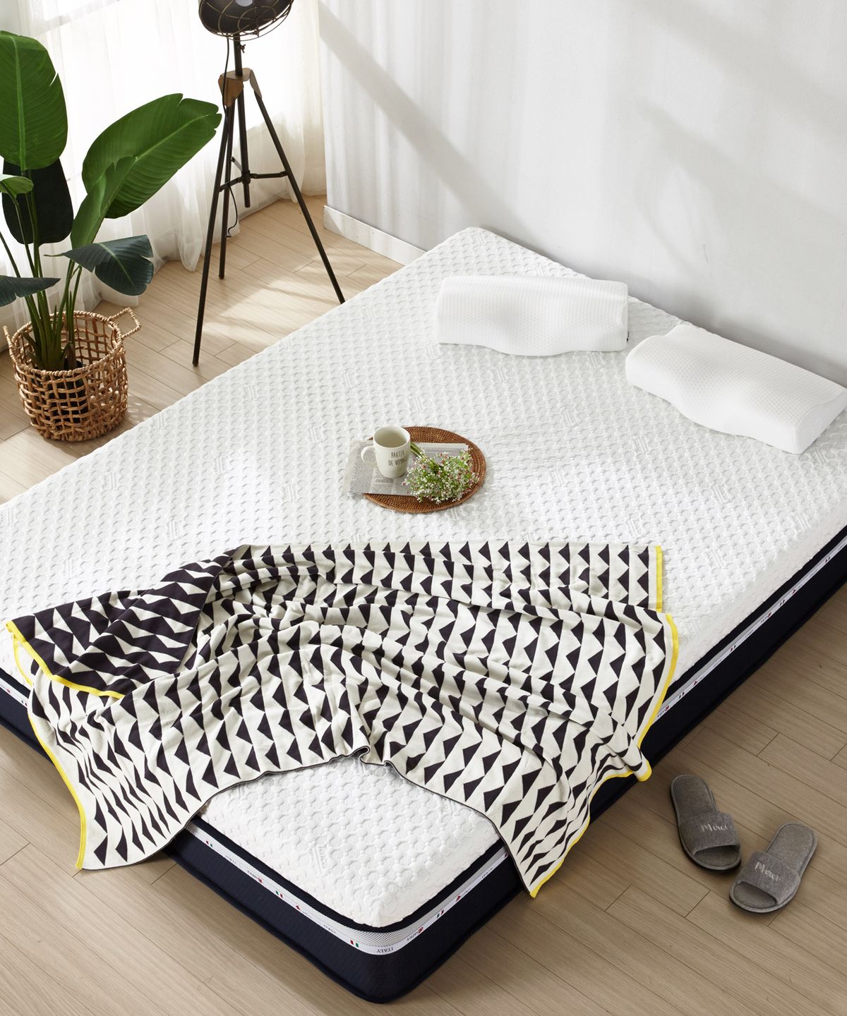 샤이닝홈(SHININGHOME) 뉴아즈 퀀텀 템퍼 메모리폼 롤팩 매트리스 SS/Q/K 3size