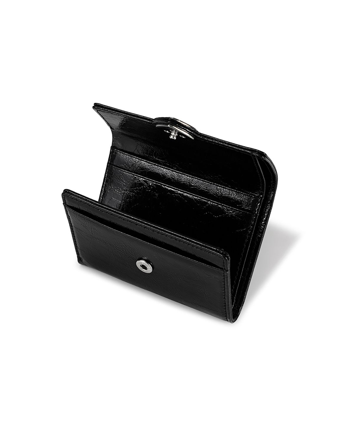 페넥(FENNEC) HEARTY FLAP WALLET - BLACK