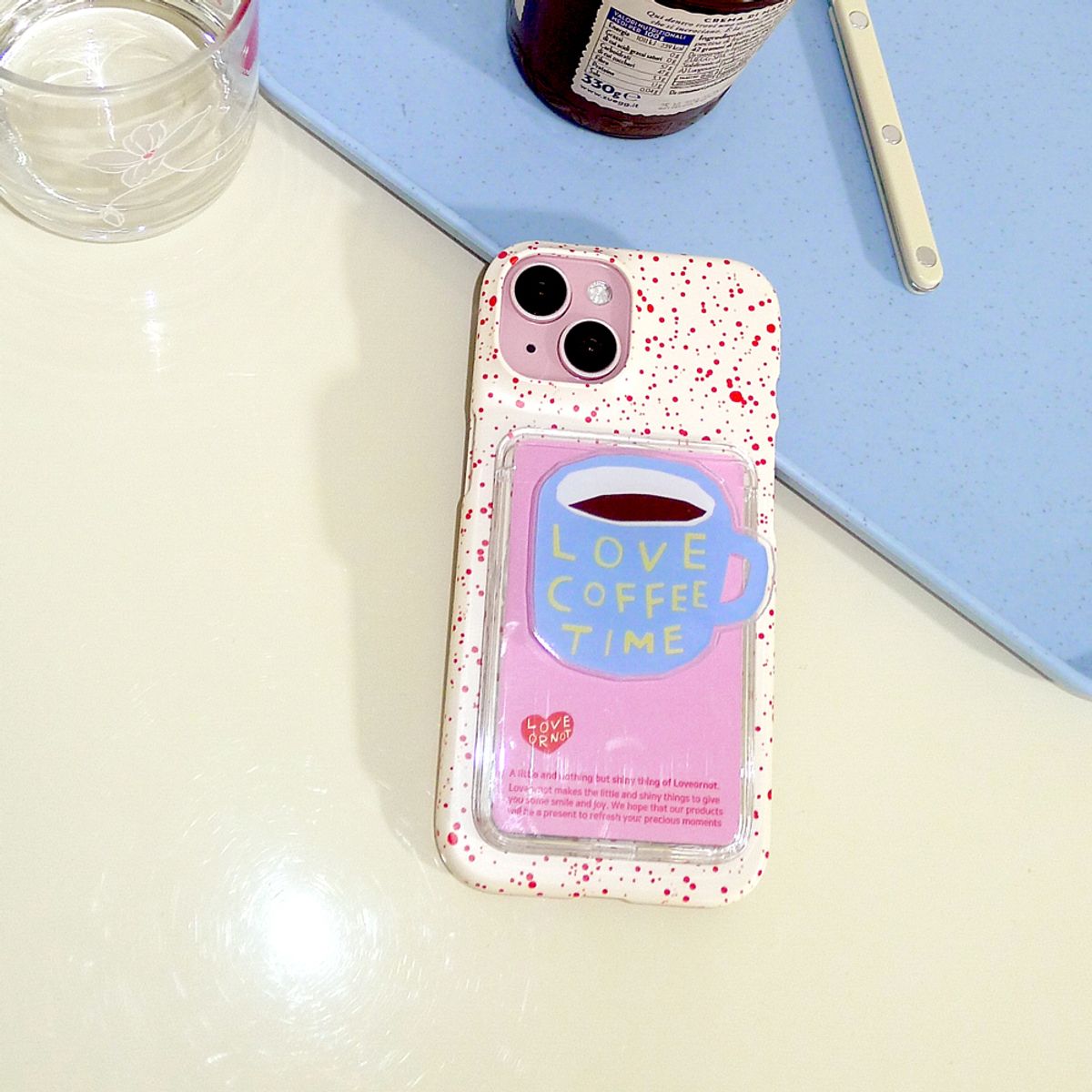 러브오낫(LOVE OR NOT) 맥세이프 카드톡_Love Coffee Time Magsafe Card-Tok