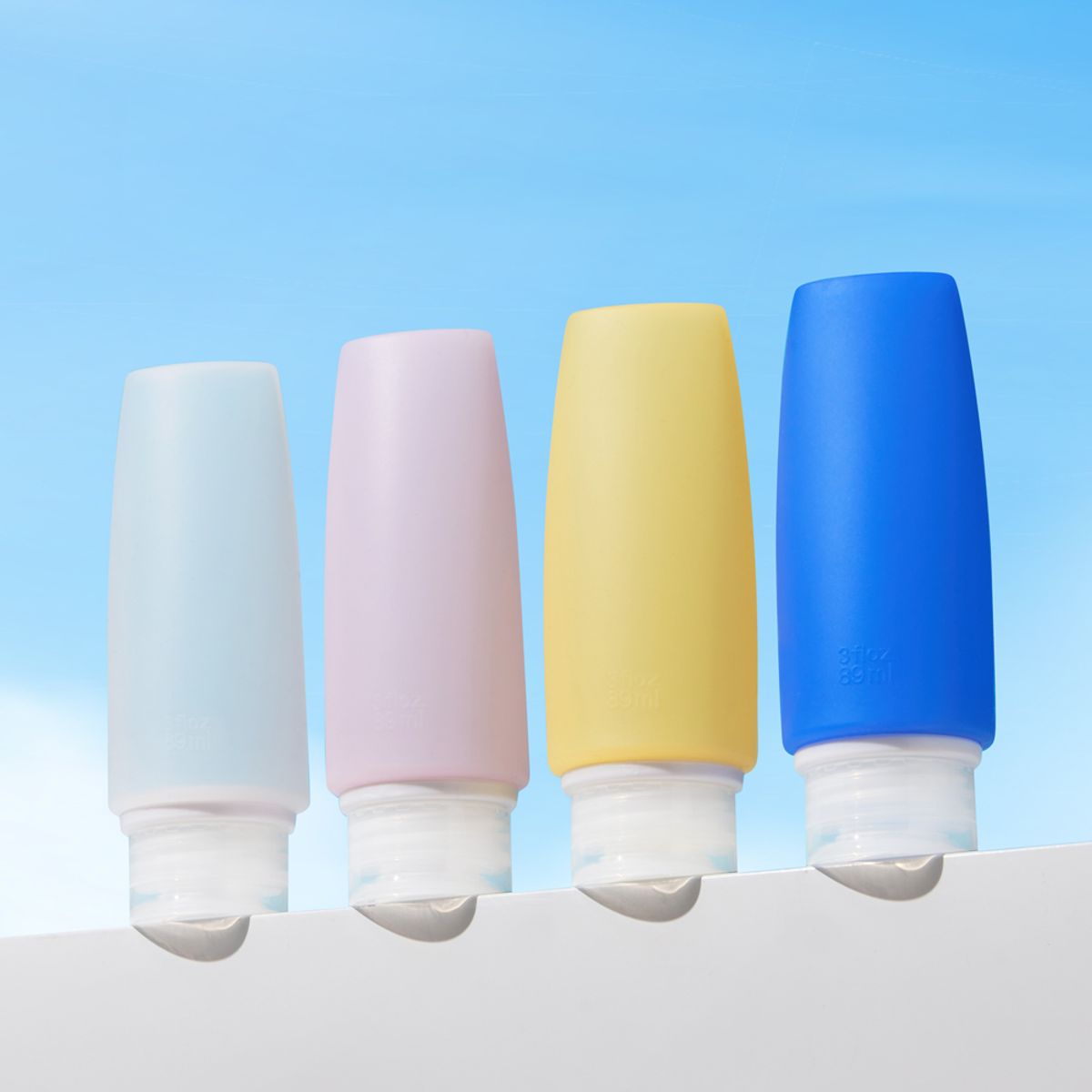크리스탈클라우드(CRYSTAL CLOUD) 실리콘 트래블 보틀 89ml 4개 세트