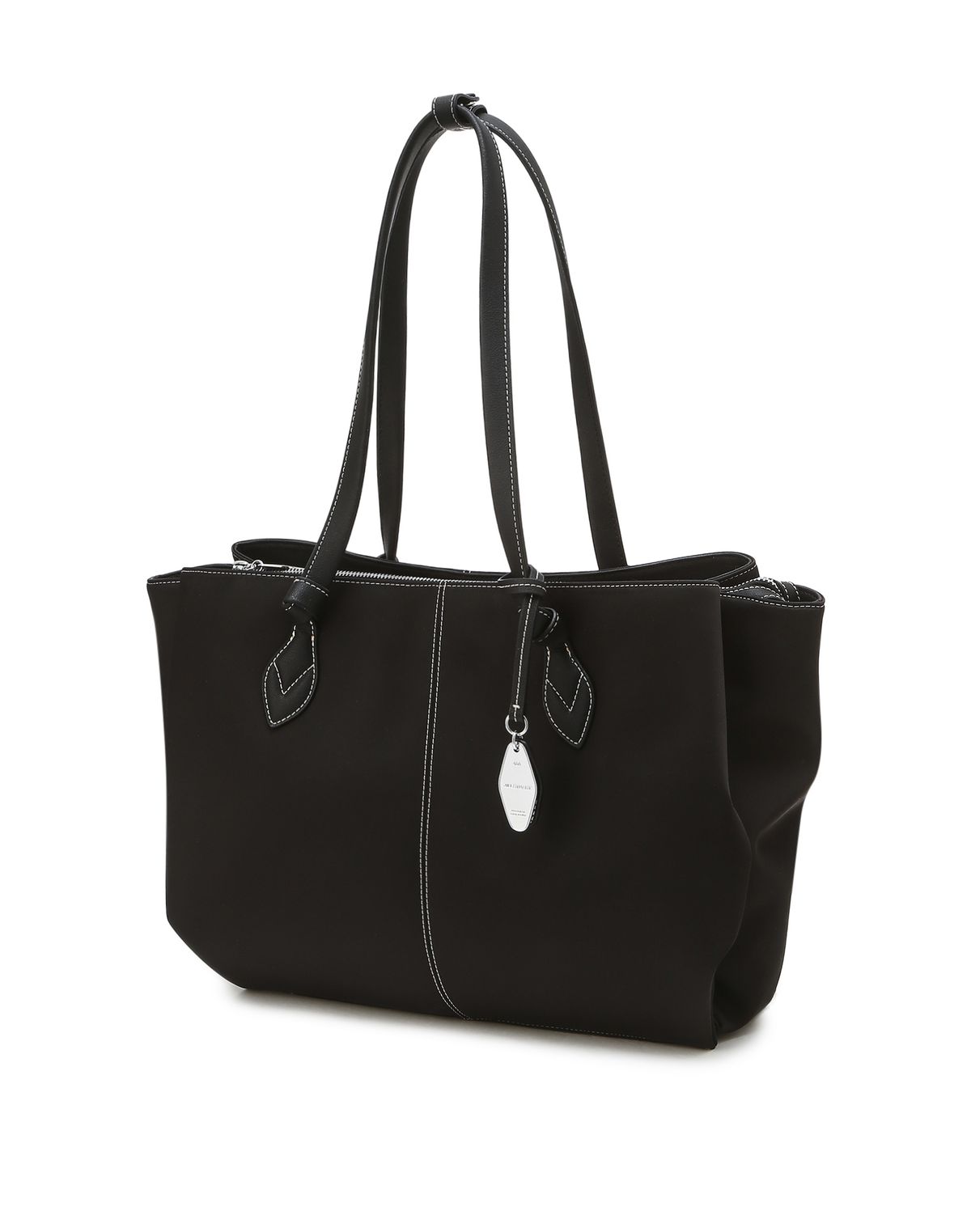 질스튜어트액세서리(JILLSTUART ACC) [워크백] 블랙 키장식 나일론 숄더백 L (16인치 노트북 수납)