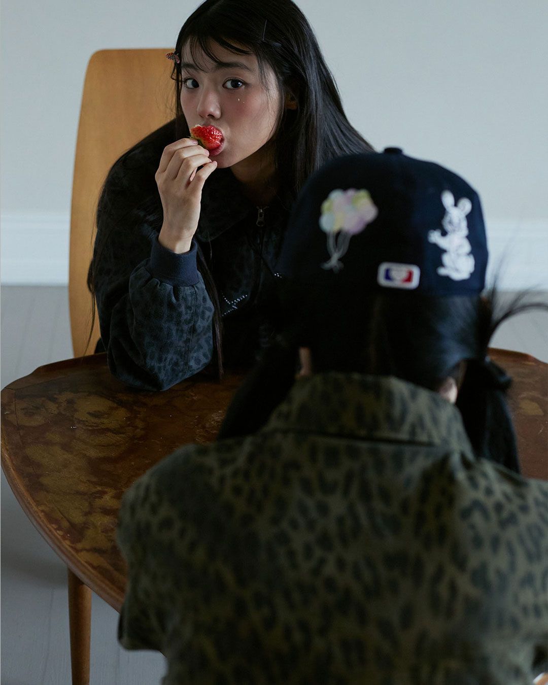 더뮤지엄비지터(THEMUSEUMVISITOR) HOT FIX LEOPARD WORK JACKET