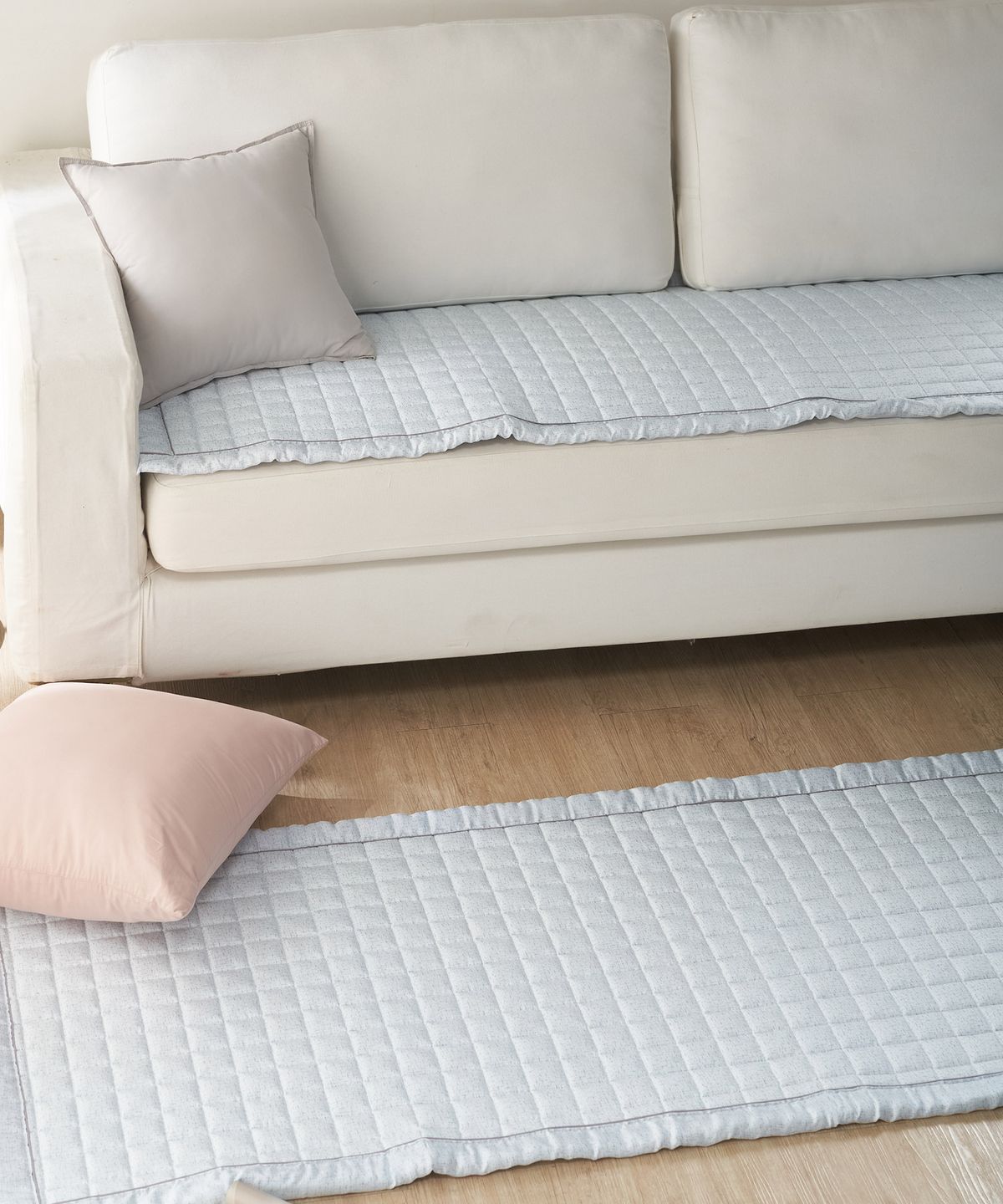 샤이닝홈(SHININGHOME) 아밍 쉬크 인견 소파패드 3size 3컬러 (3인용/4인용/돌소파용)