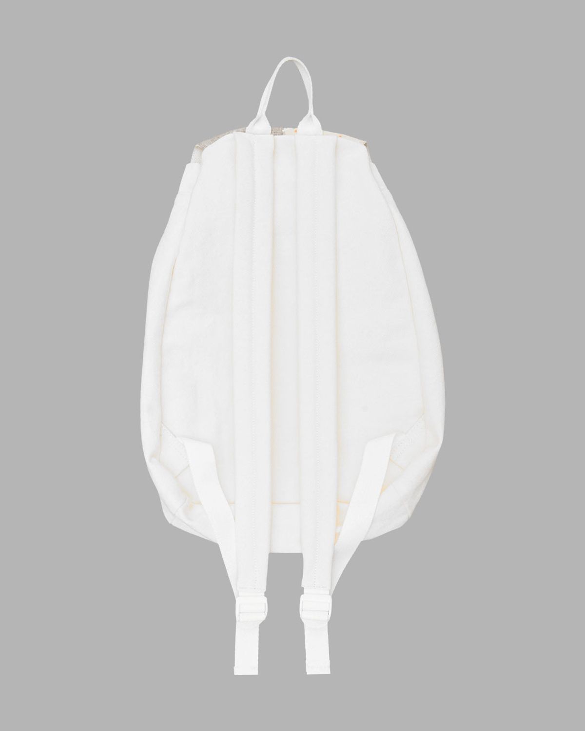 더뮤지엄비지터(THEMUSEUMVISITOR) PATCHWORK STRING MINI BACKPACK (WHITE)