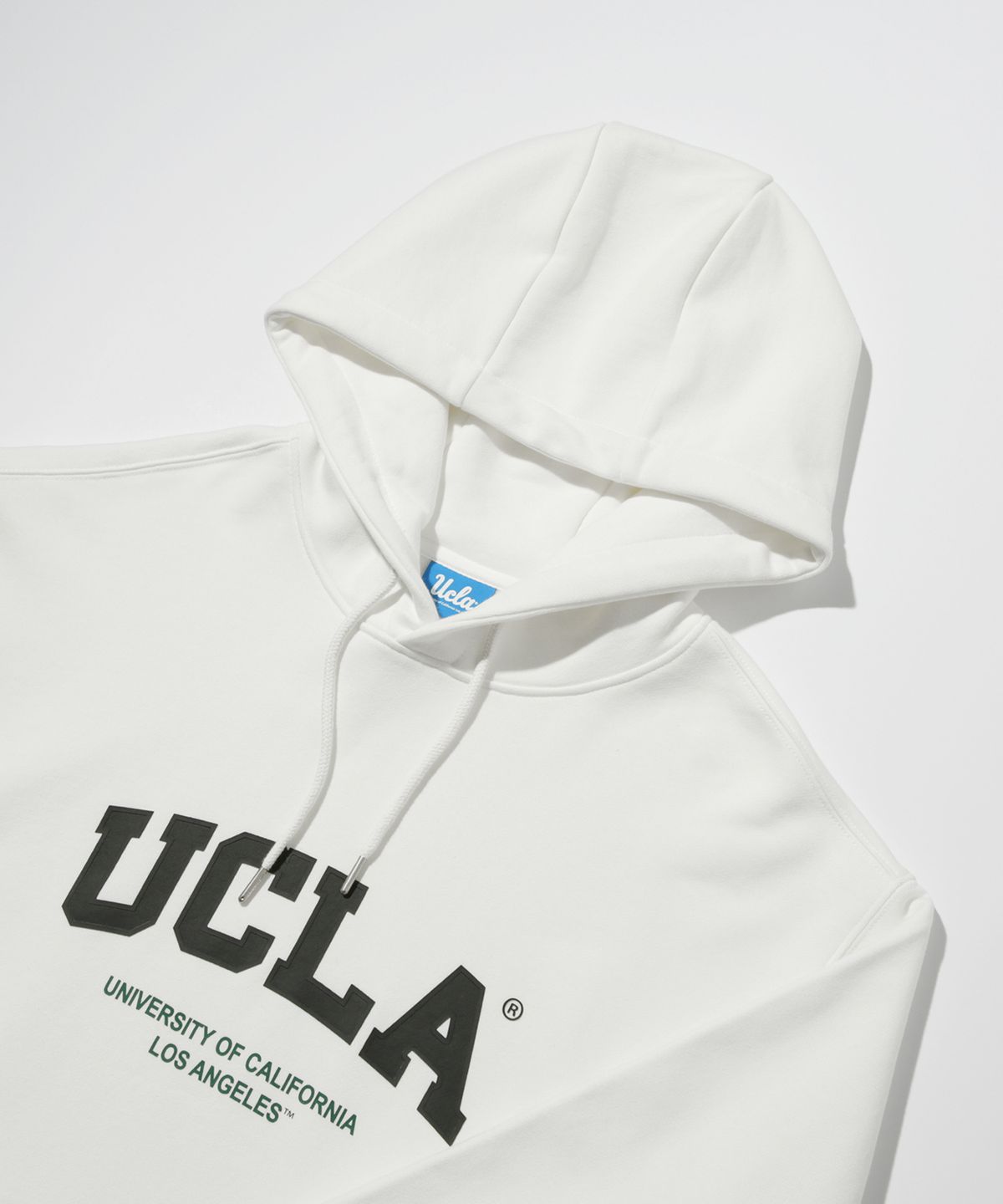 유씨엘에이(UCLA) 남녀공용 빅 로고 베이직 후디[O-WHITE](UBRLT84)