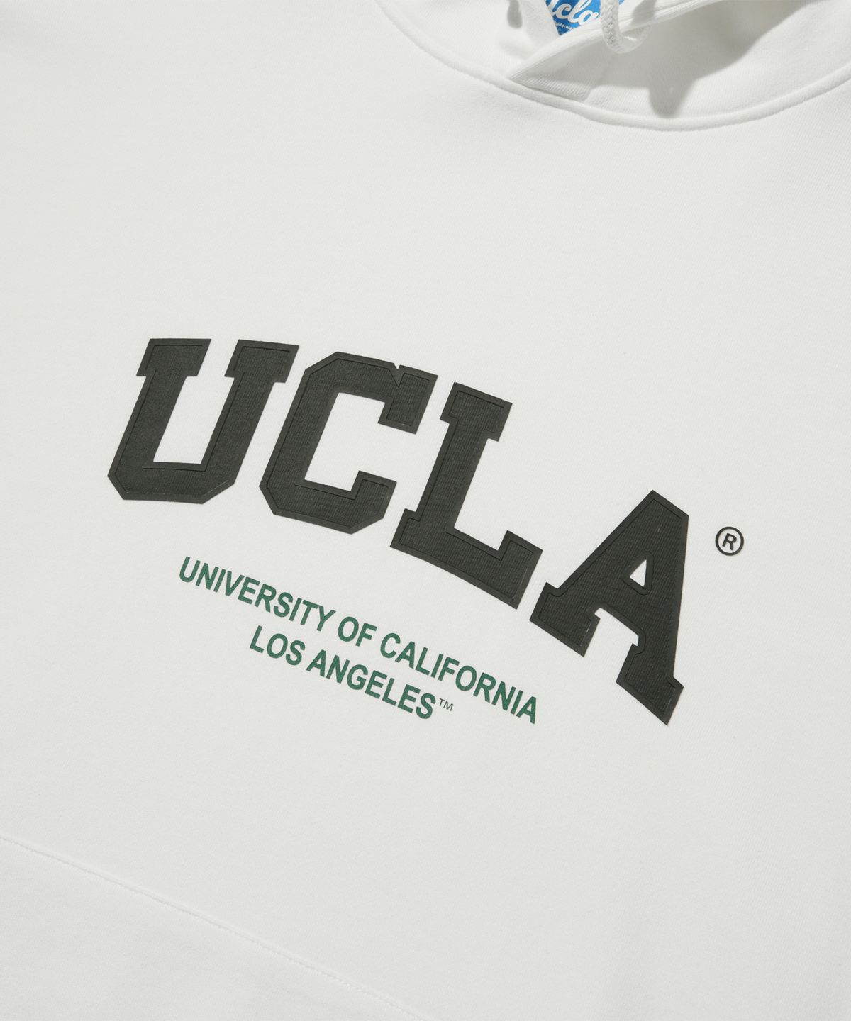 유씨엘에이(UCLA) 남녀공용 빅 로고 베이직 후디[O-WHITE](UBRLT84)