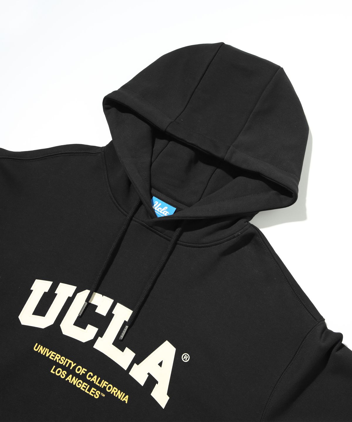 유씨엘에이(UCLA) 남녀공용 빅 로고 베이직 후디[BLACK](UBRLT84)