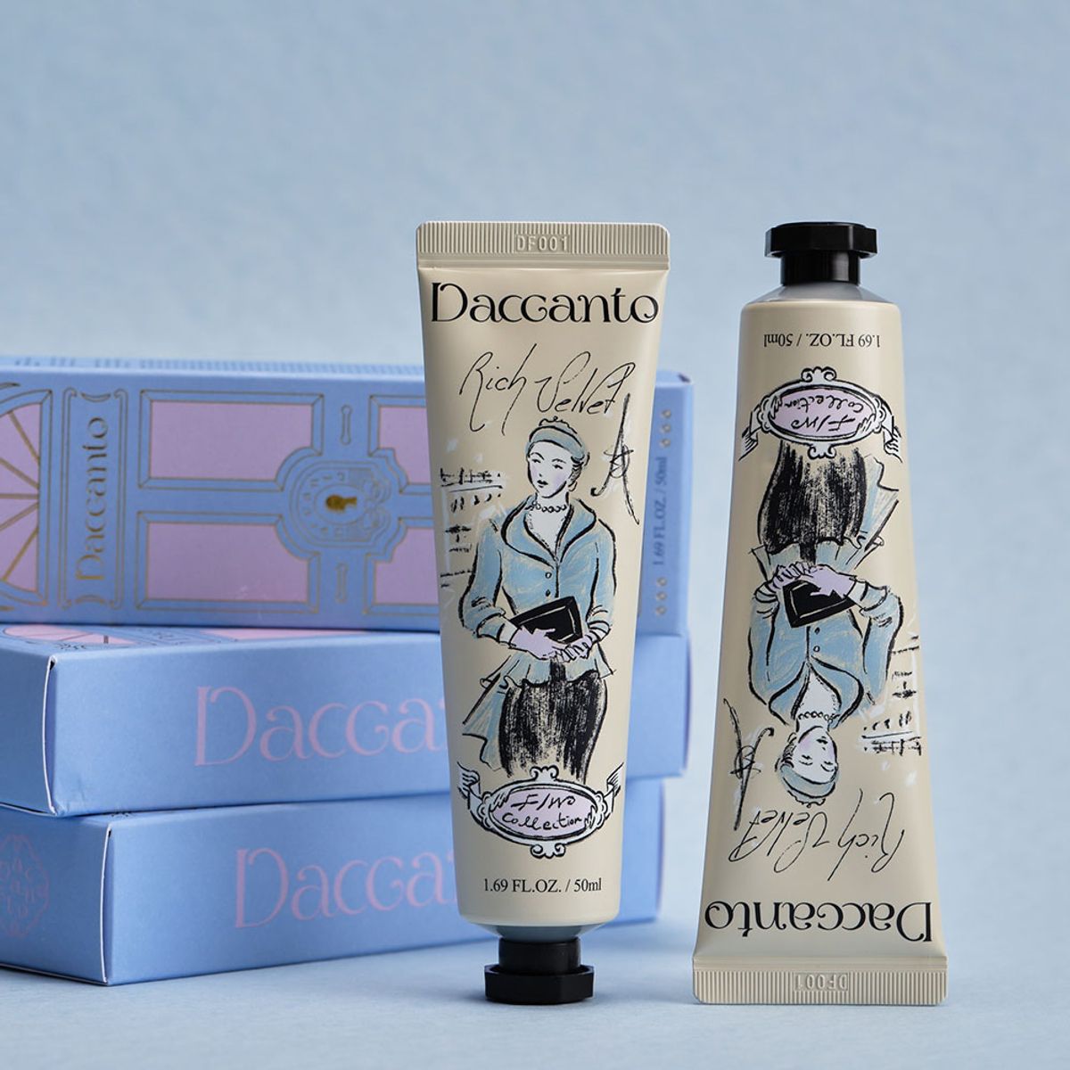 다칸토(DACCANTO) 텍스처 퍼퓸 핸드크림 50ml (리치벨벳/에어리쉬폰/2종세트 택1)