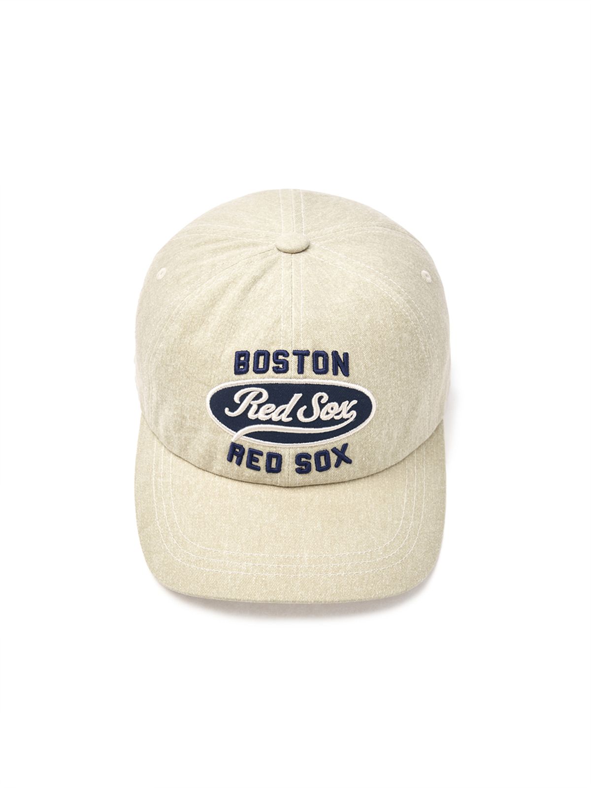 엠엘비(MLB) 바시티 빈티지 오벌 스티치 언스트럭쳐 볼캡 BOS (L.Beige)