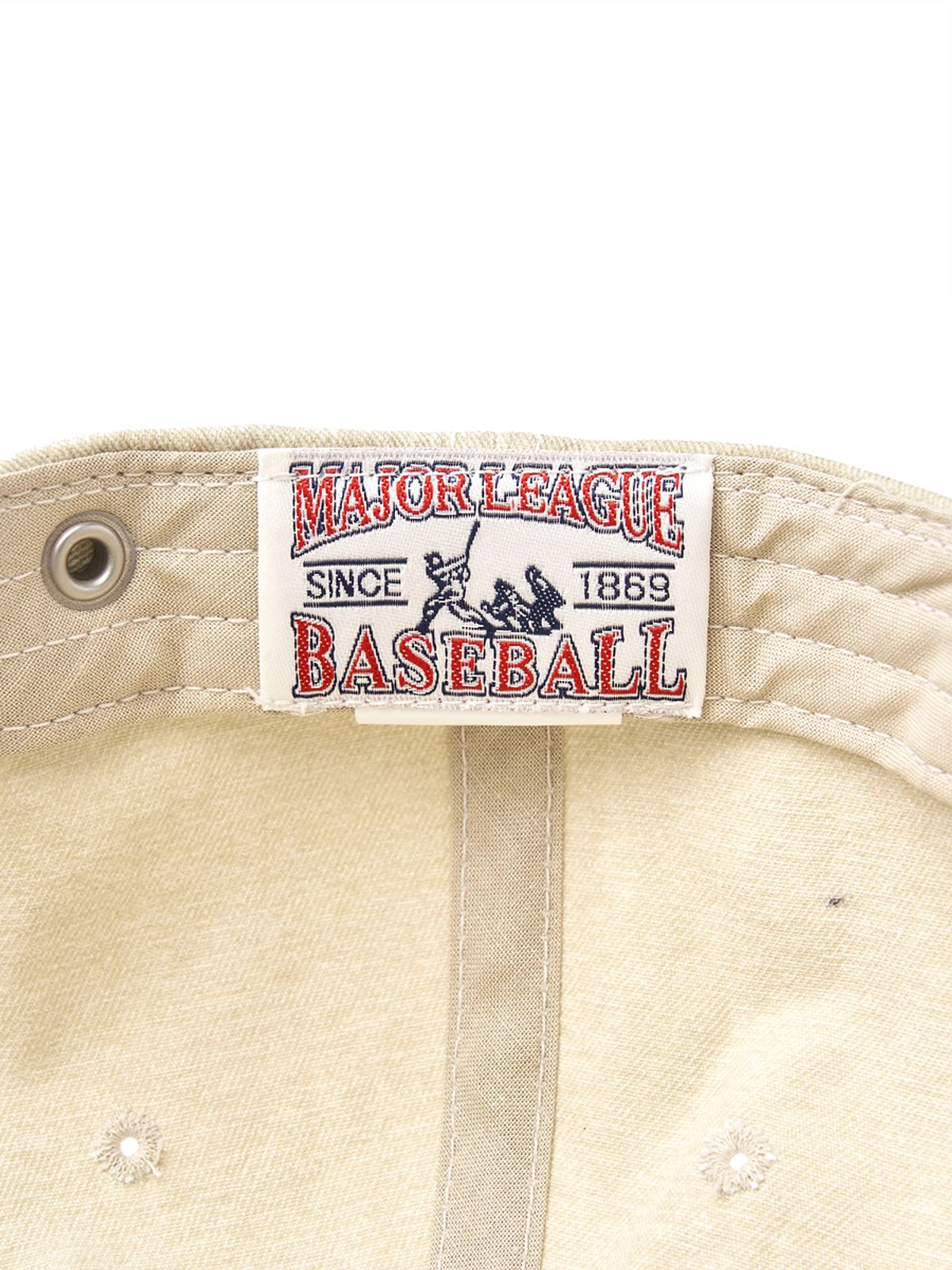 엠엘비(MLB) 바시티 빈티지 오벌 스티치 언스트럭쳐 볼캡 BOS (L.Beige)