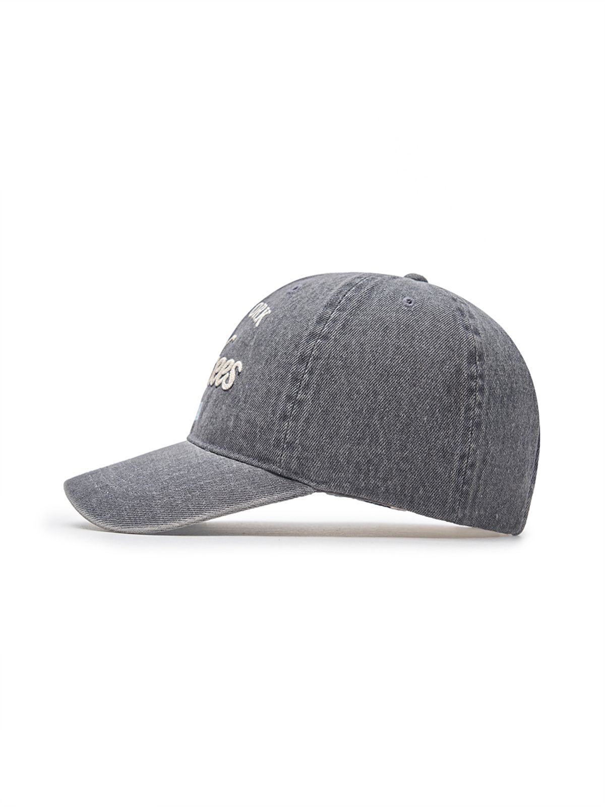 엠엘비(MLB) 컬러 데님 언스트럭쳐 볼캡 NY (Grey)