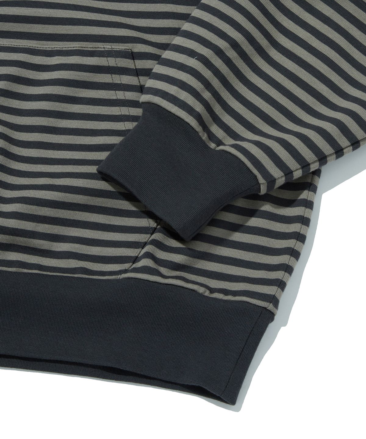 스웨이드(SUADE) STRIPE HOODIE [GRAY]