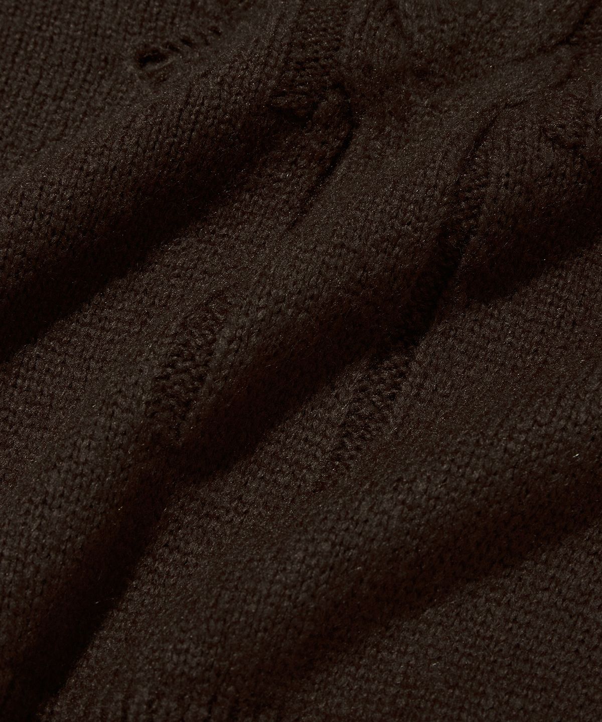 스웨이드(SUADE) DAMAGED CABLE KNIT [BROWN]