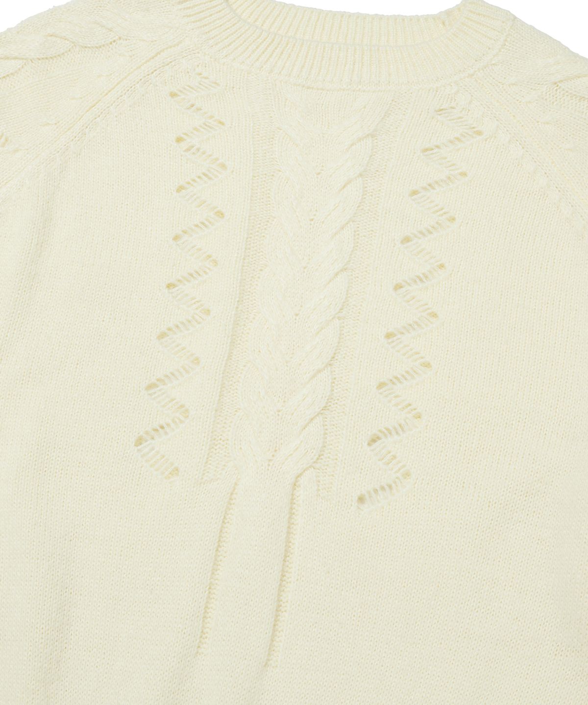 스웨이드(SUADE) DAMAGED CABLE KNIT [IVORY]