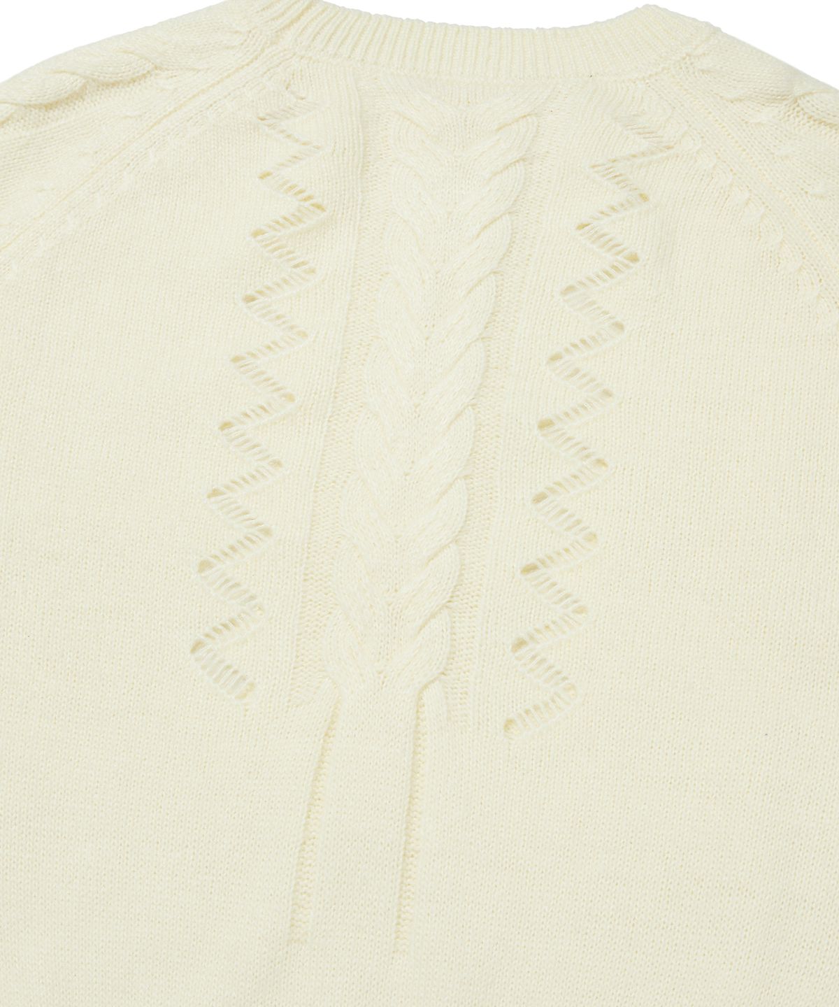 스웨이드(SUADE) DAMAGED CABLE KNIT [IVORY]