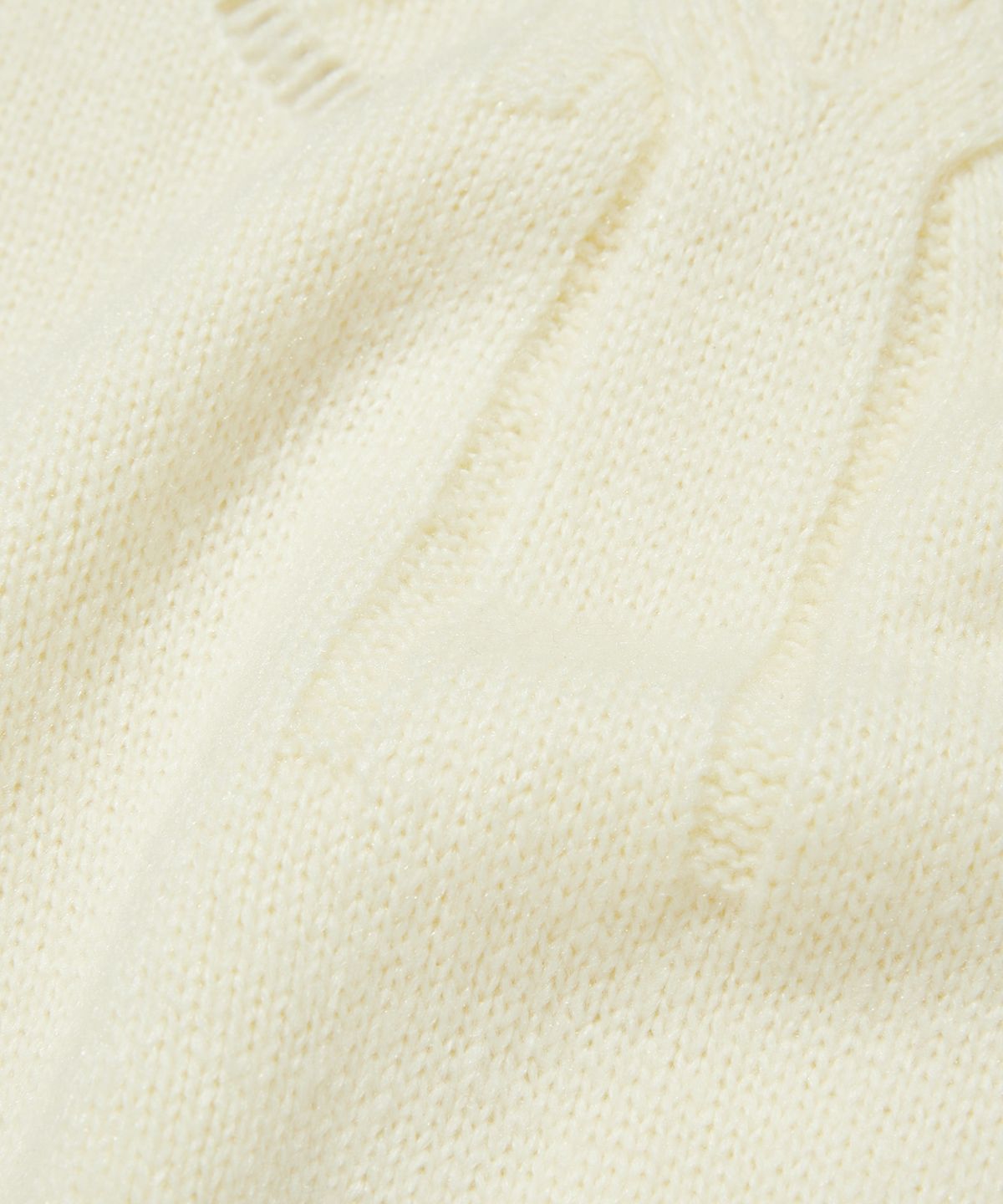 스웨이드(SUADE) DAMAGED CABLE KNIT [IVORY]