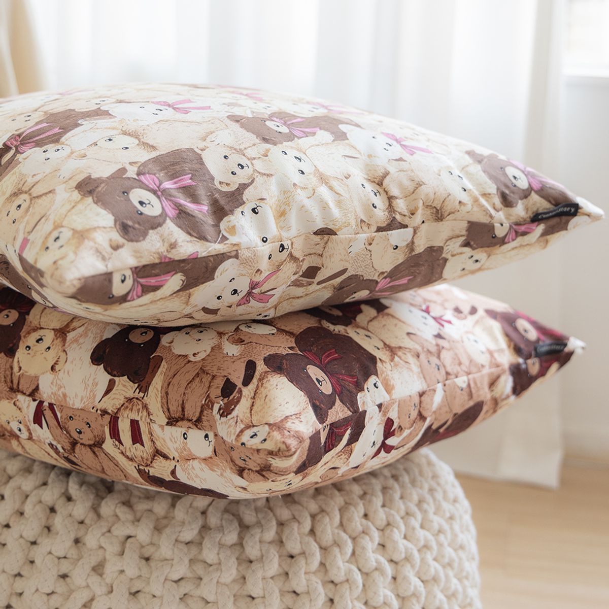 쿠션이야기(CUSHIONSTORY) 베어월드 쿠션 커버 B타입