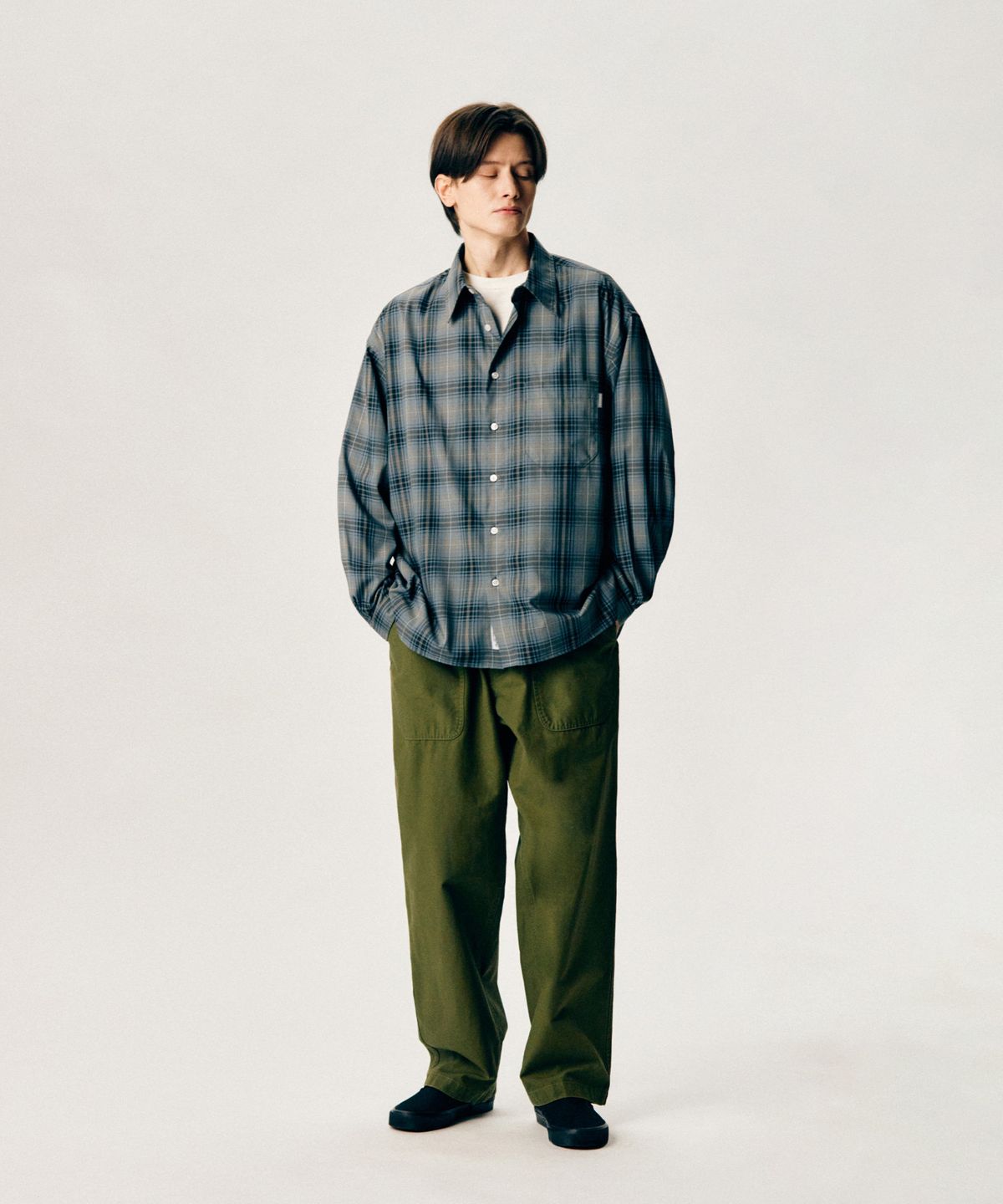 에스피오나지(ESPIONAGE) Swiss Army Work Pants Olive