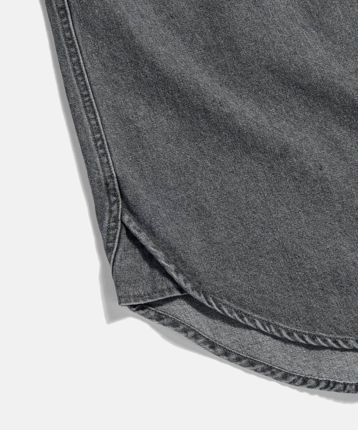 에스피오나지(ESPIONAGE) Denim Western Shirt Washed Grey
