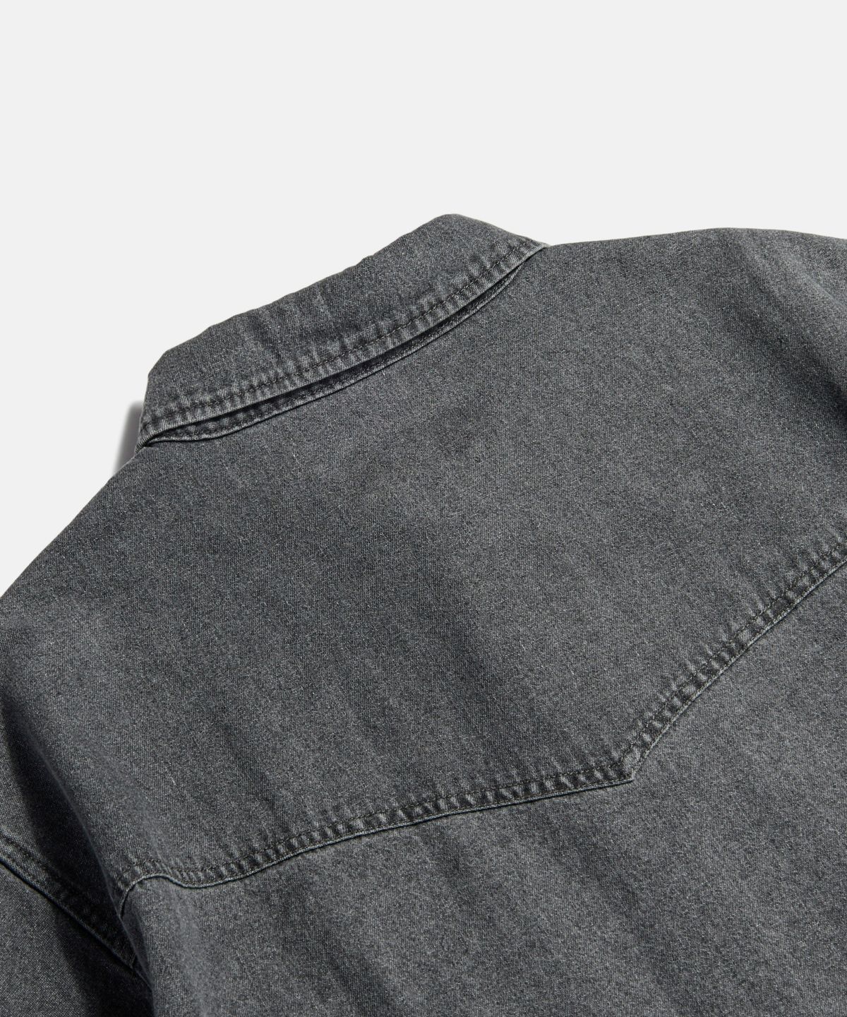 에스피오나지(ESPIONAGE) Denim Western Shirt Washed Grey