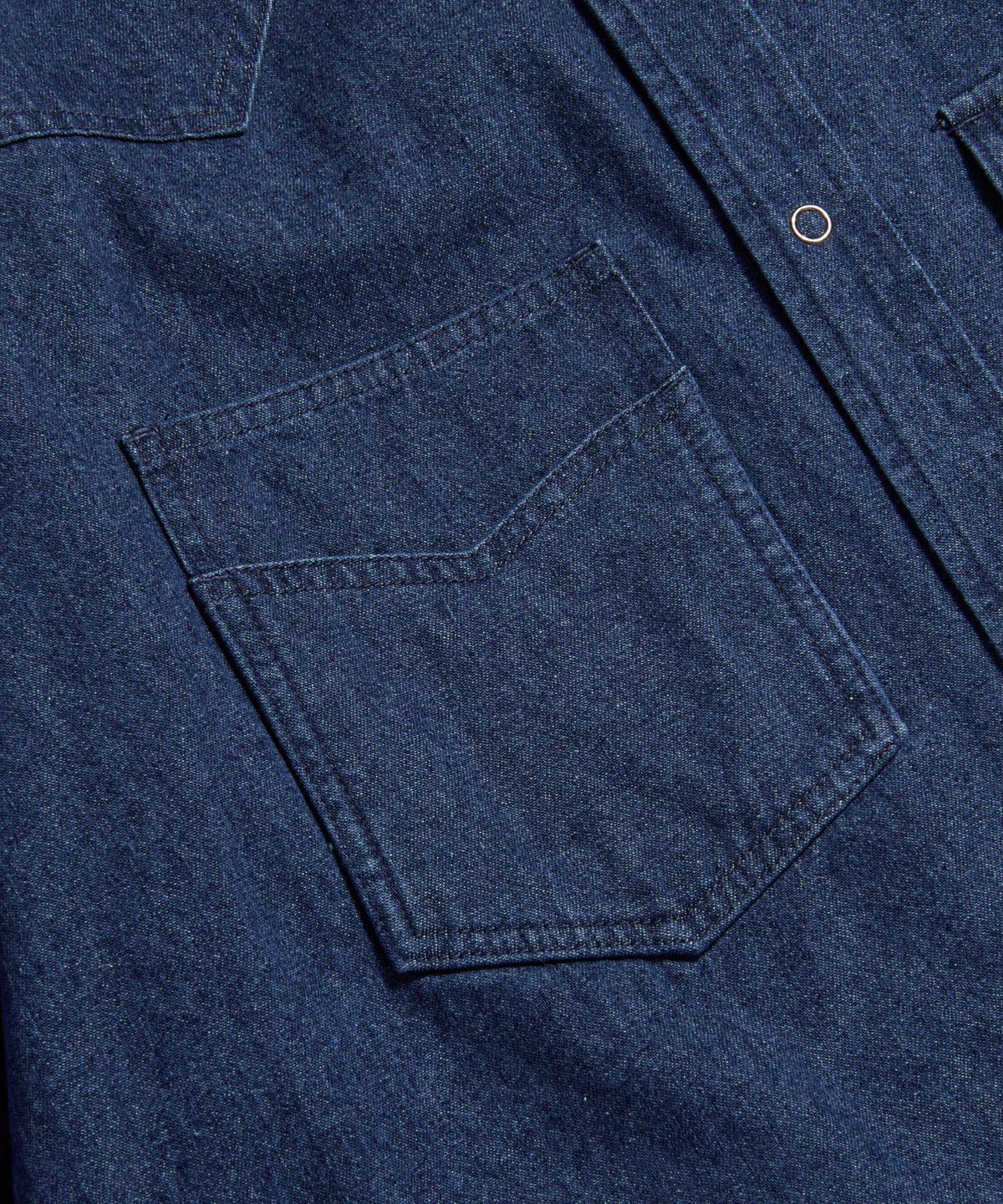 에스피오나지(ESPIONAGE) Denim Western Shirt Mid Indigo
