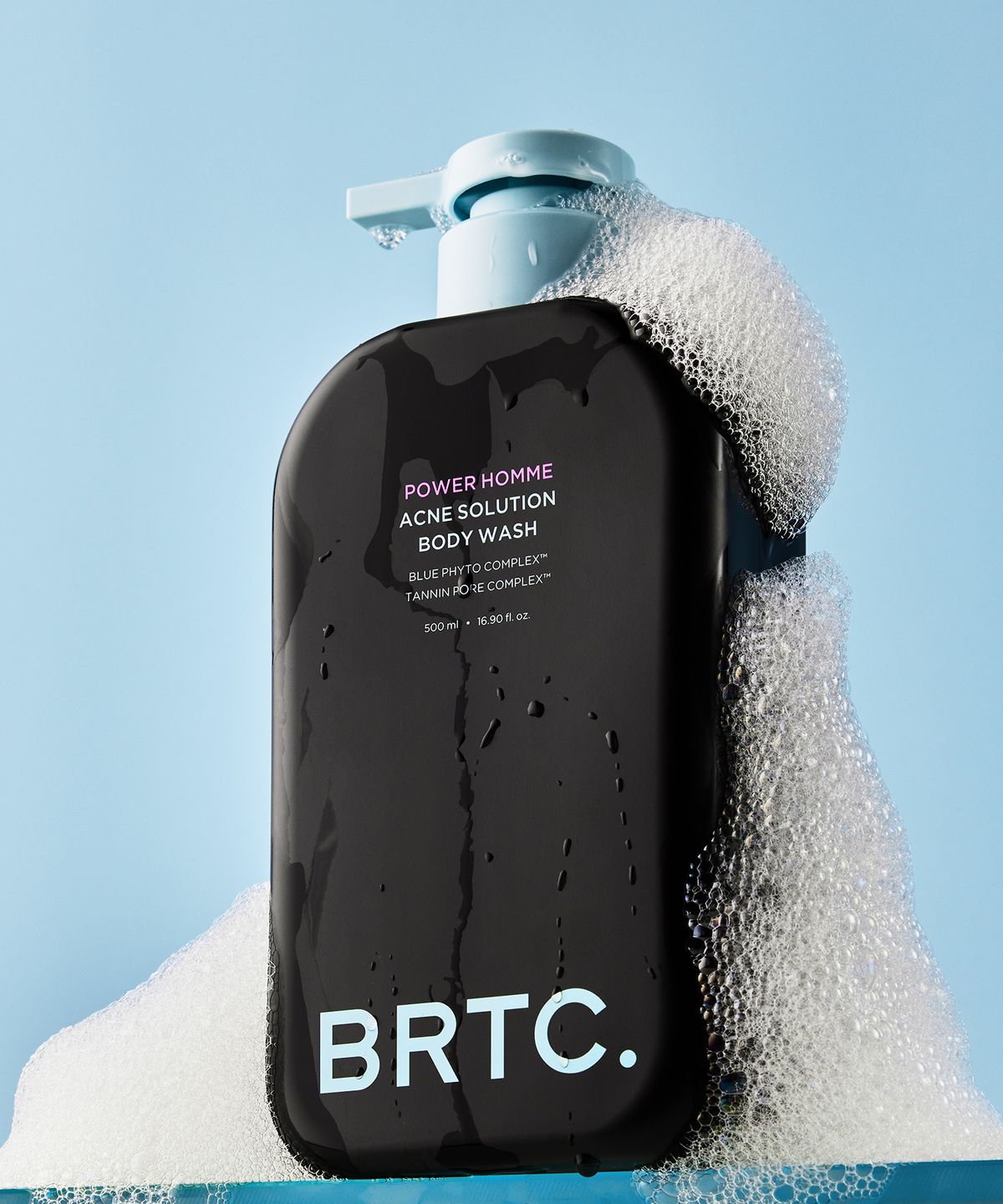 비알티씨(BRTC) 파워 옴므 아크네 솔루션 바디 워시 500ml 듀오 기획