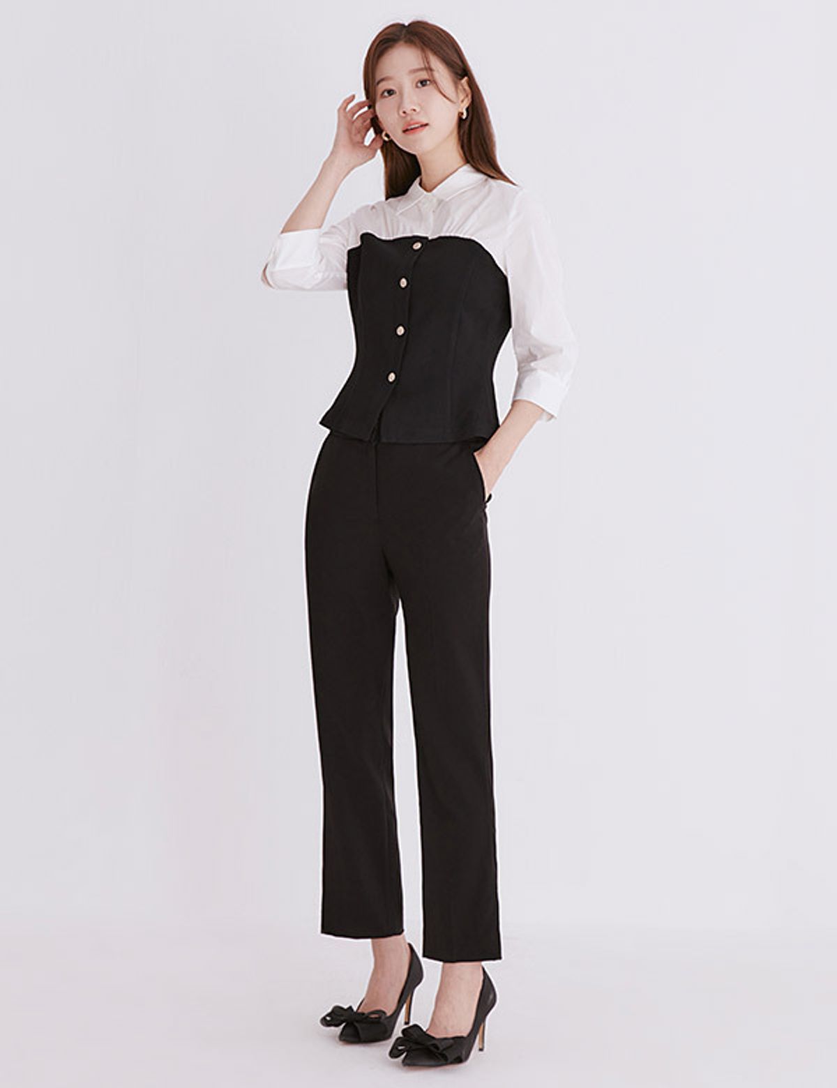 로엠(ROEM) 베이직 셋업 슬랙스(1color)_RMTWE24R01