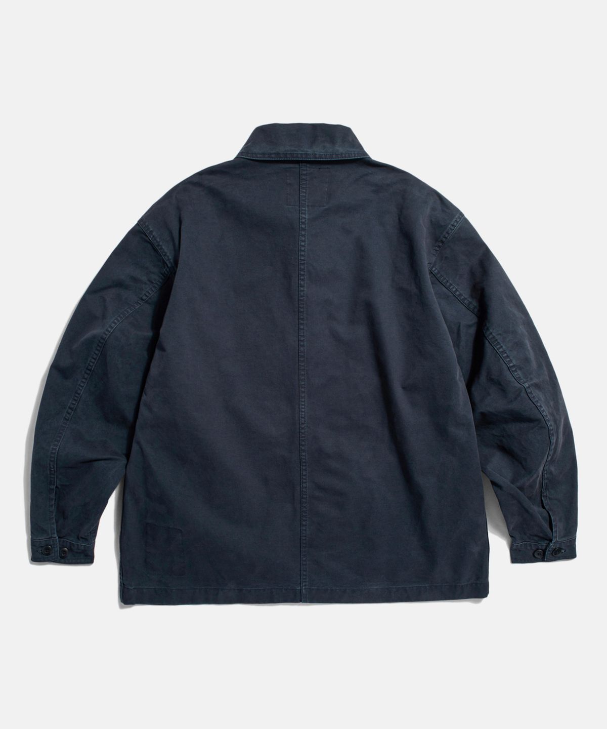에스피오나지(ESPIONAGE) French Wide Work Jacket (Moleskin) Washed Navy