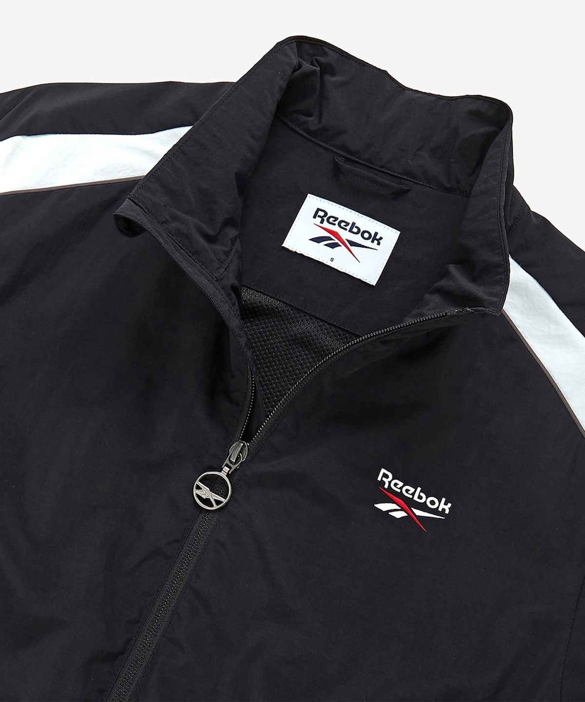 리복(REEBOK) 레전드 웜업 크롭 윈드 브레이커 (W)  - 블랙