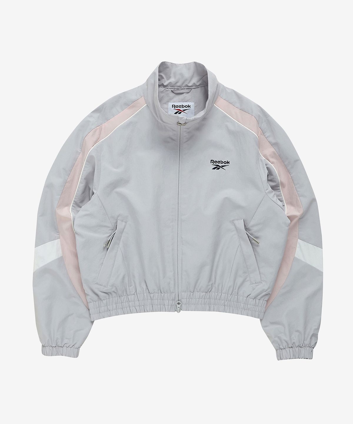 리복(REEBOK) 레전드 웜업 크롭 윈드 브레이커 (W)  - 그레이