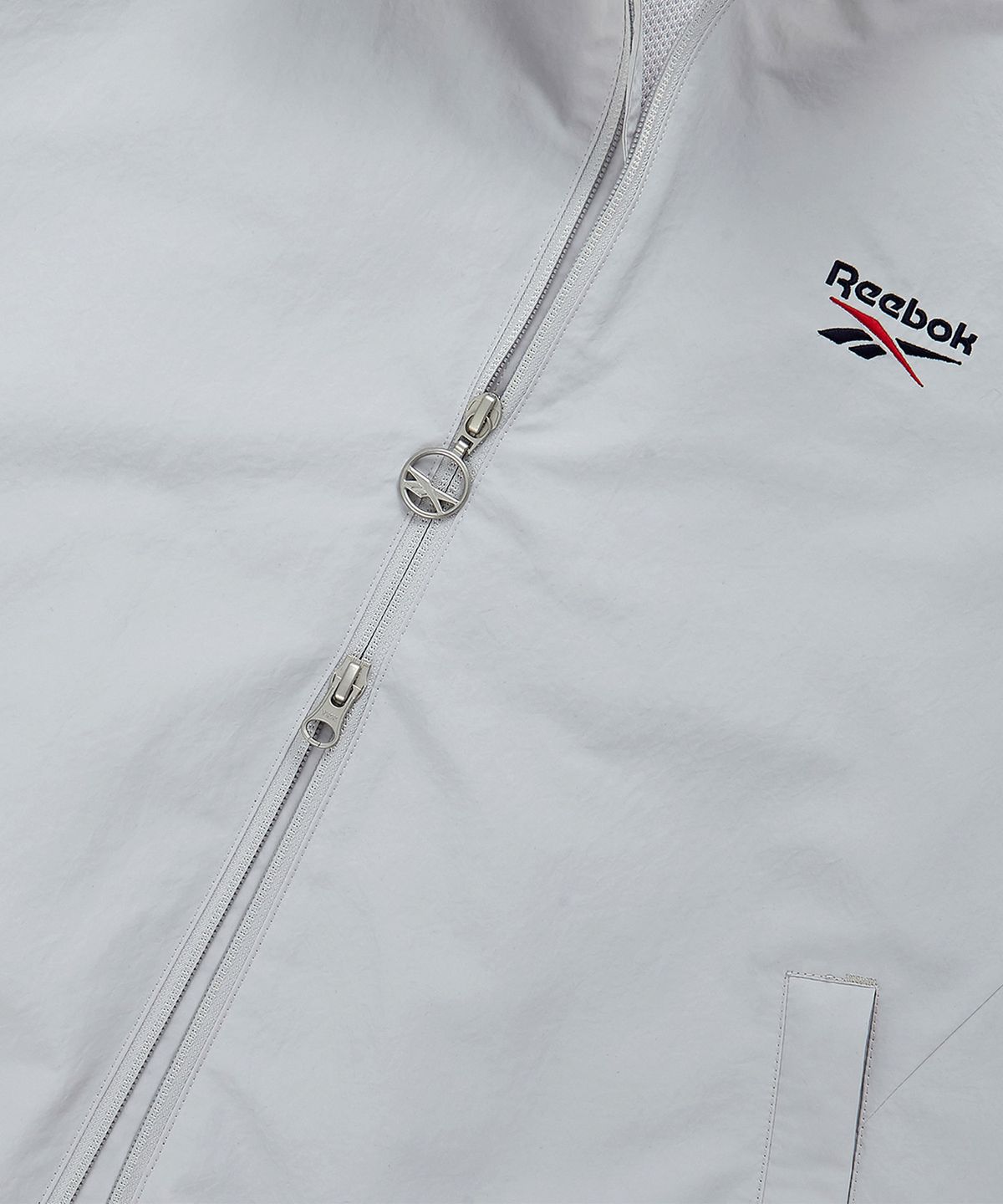 리복(REEBOK) 레전드 웜업 윈드 브레이커 - 그레이