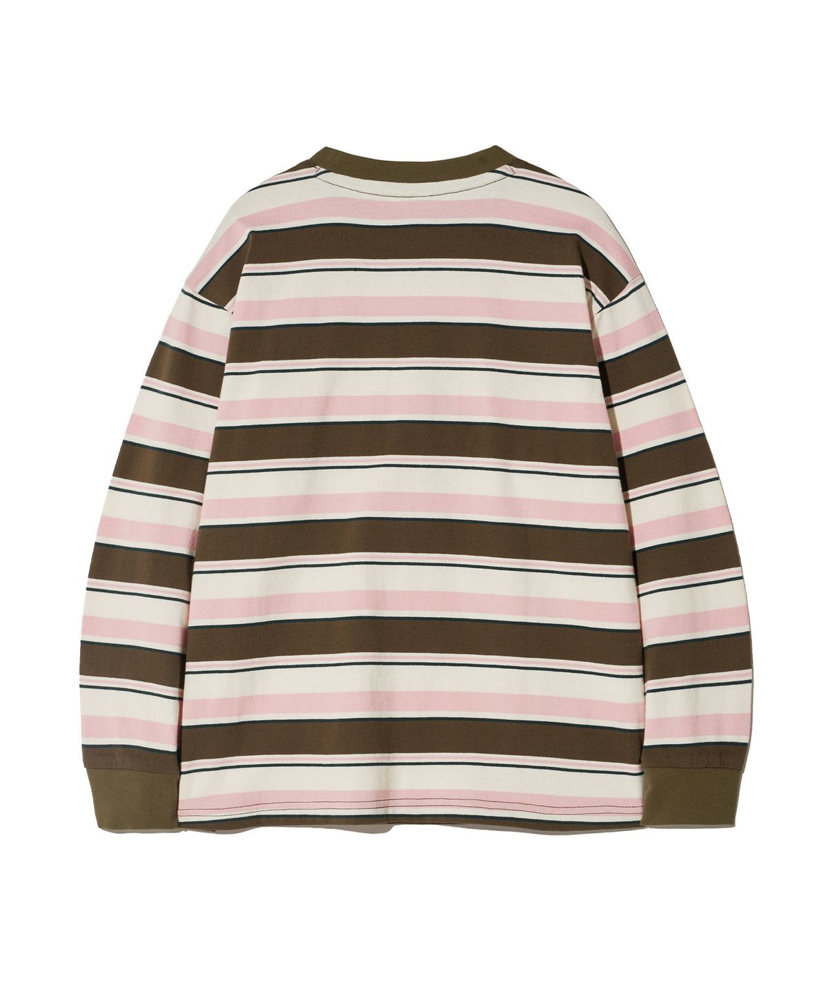브라운브레스 키즈(BROWNBREATH KIDS) KIDS TAG STRIPE LONGSLEEVE - BROWN