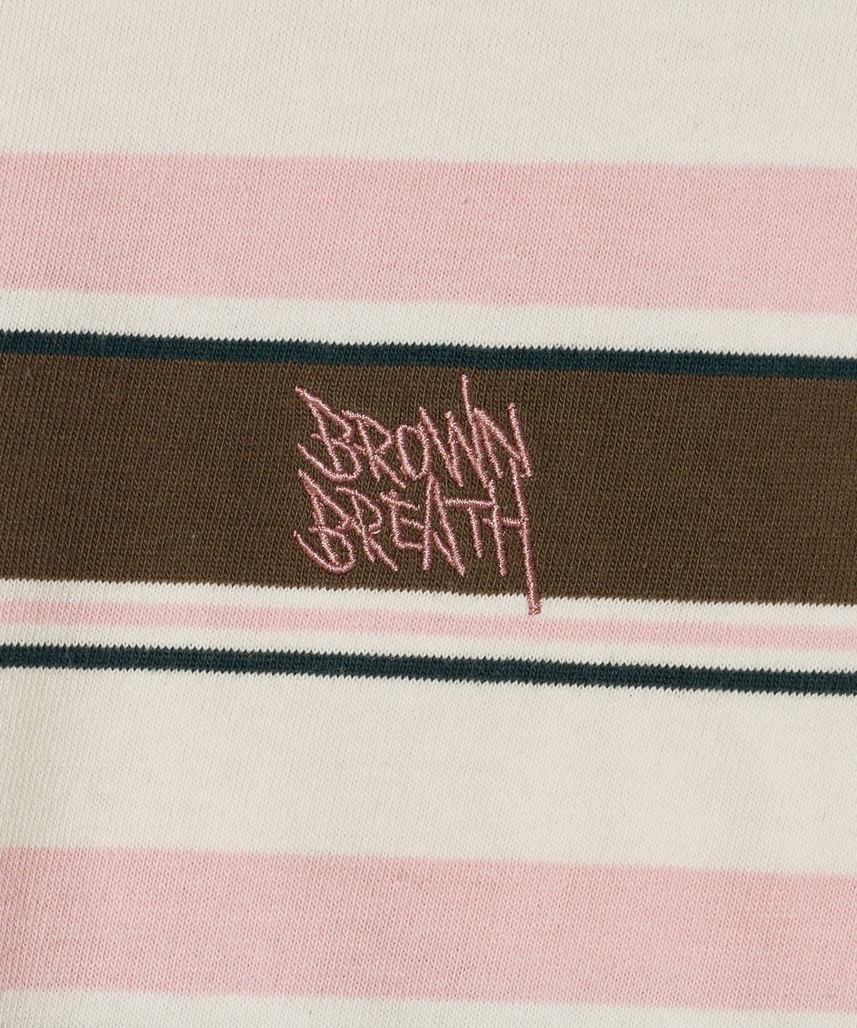 브라운브레스 키즈(BROWNBREATH KIDS) KIDS TAG STRIPE LONGSLEEVE - BROWN