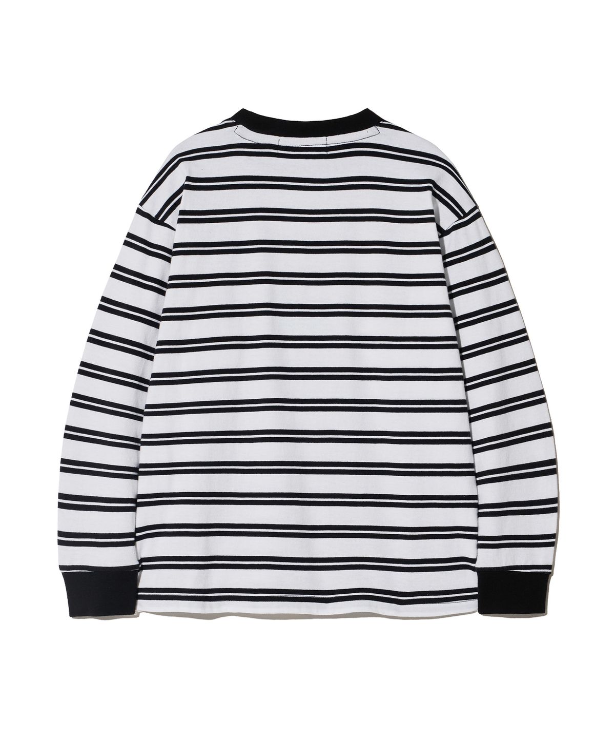 브라운브레스 키즈(BROWNBREATH KIDS) KIDS TAG STRIPE LONGSLEEVE - BLACK