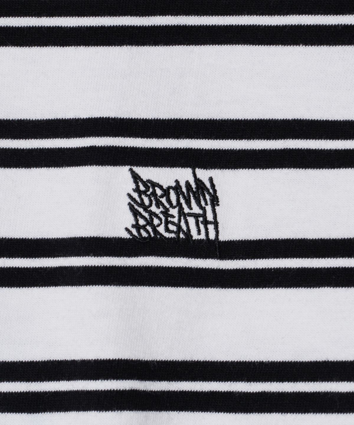 브라운브레스 키즈(BROWNBREATH KIDS) KIDS TAG STRIPE LONGSLEEVE - BLACK